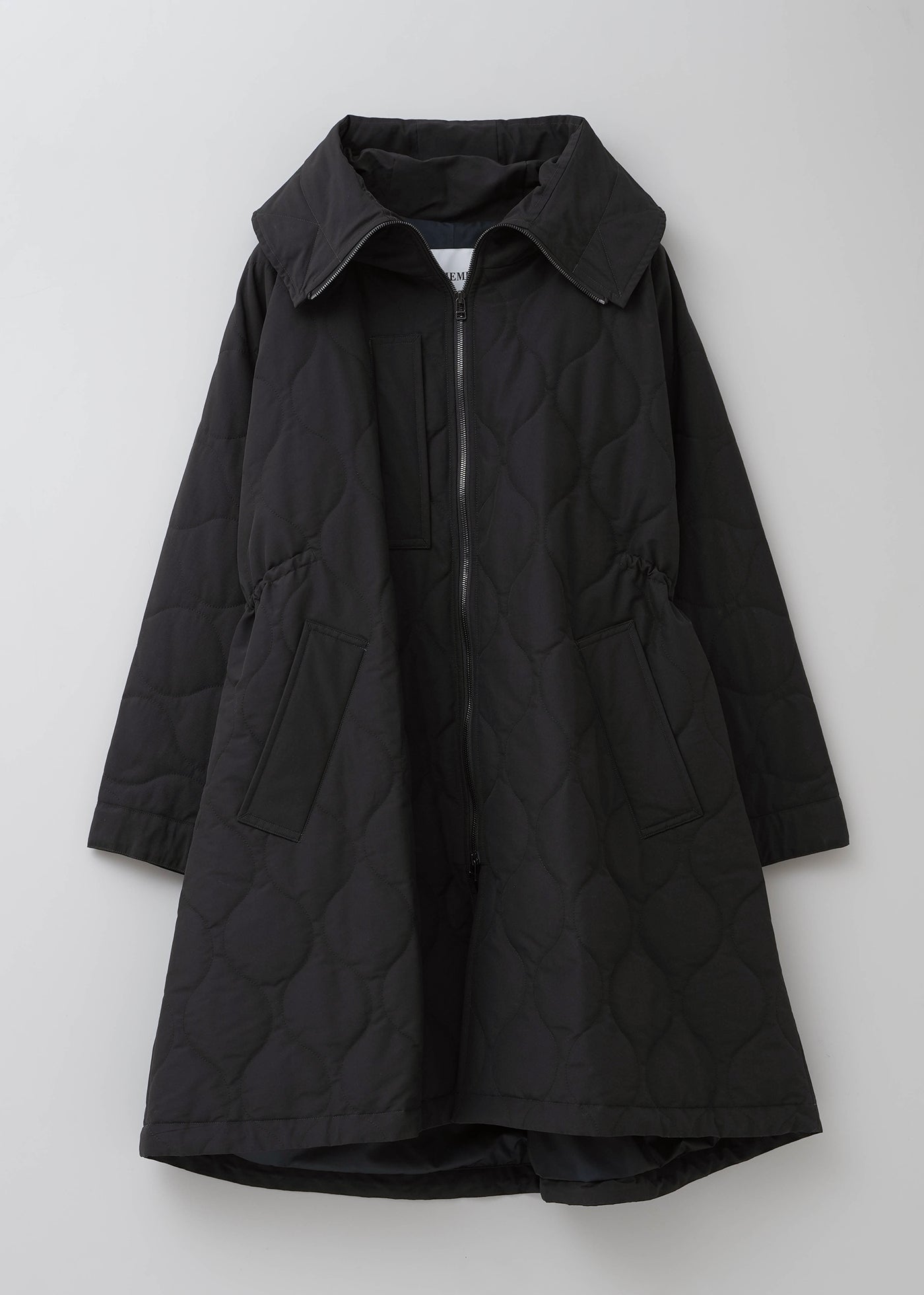 VACHEMENT Recycle Nylon Cotton Cross Quilting Coat