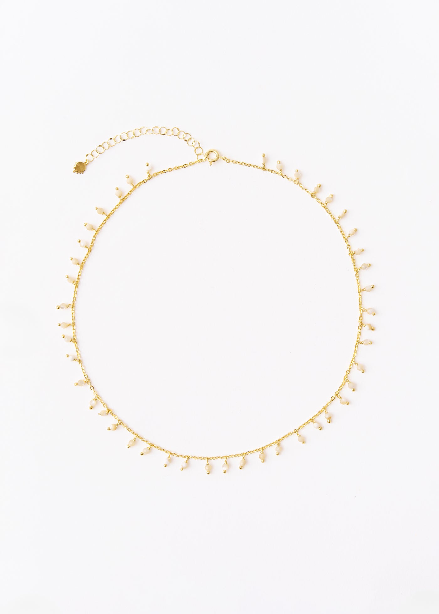 Mother Of Pearl Fringe Necklace