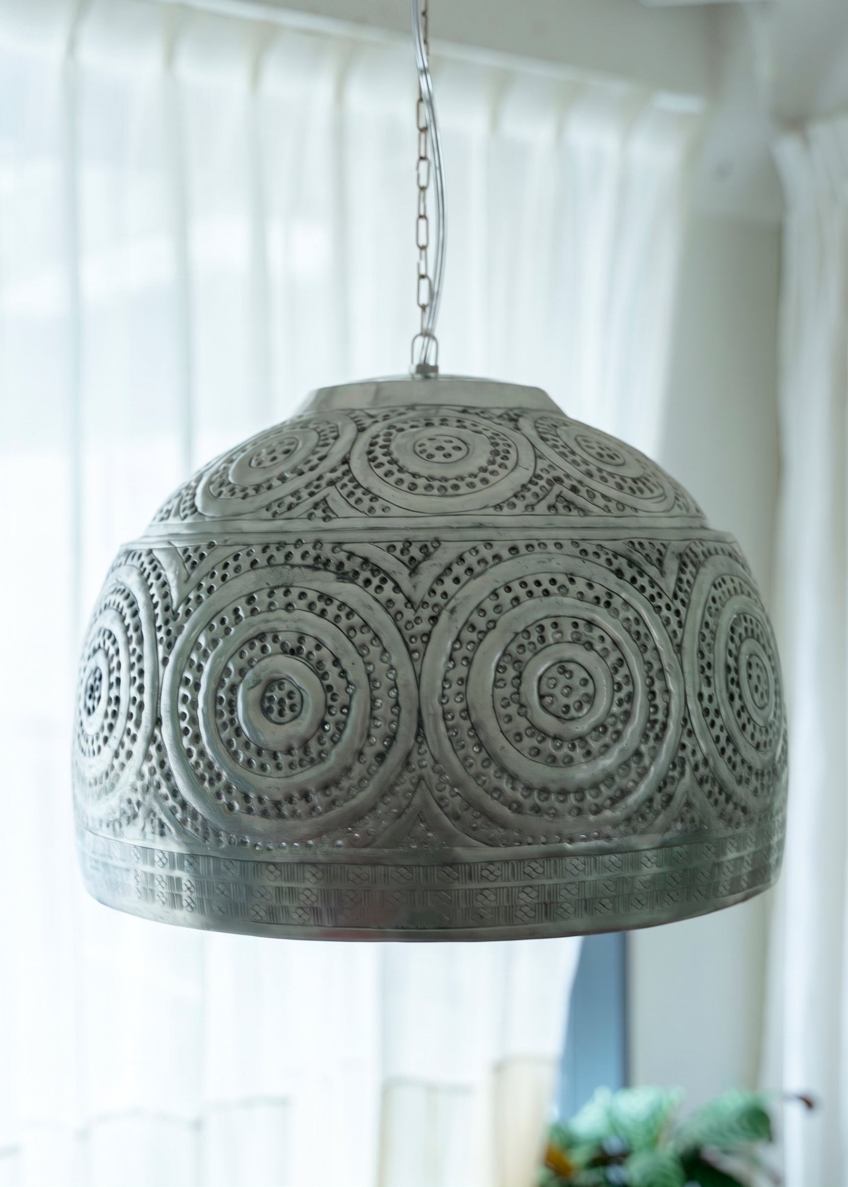 Aluminium Hanging Lamp Cutwork-Large- | Pasand by ne Quittez pas