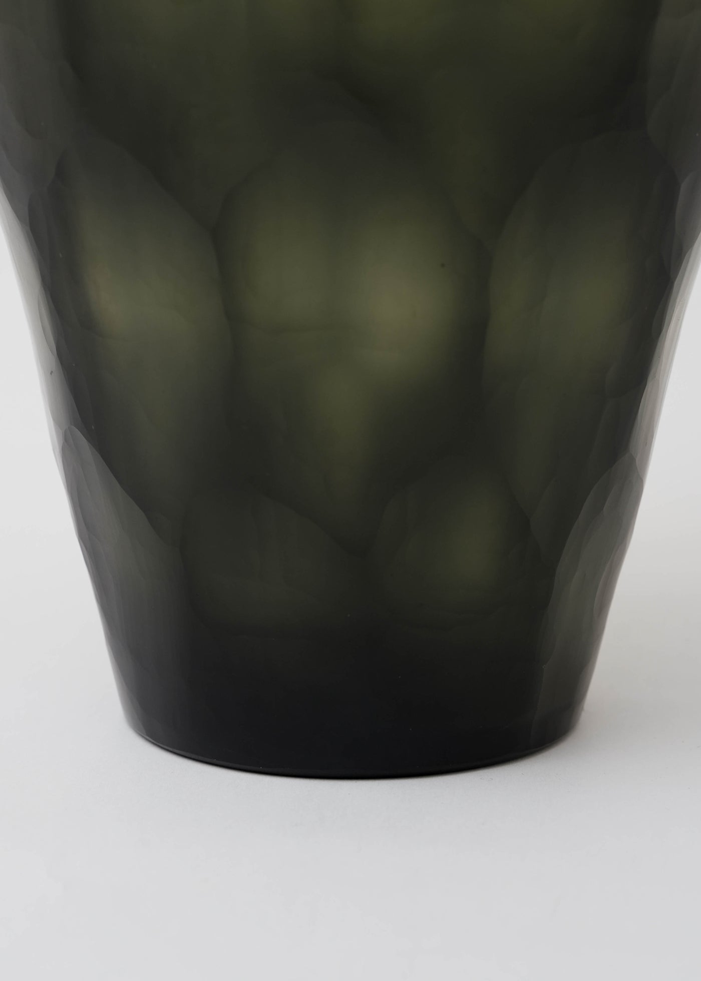 Hand Made Glass Flower Vase Emerald