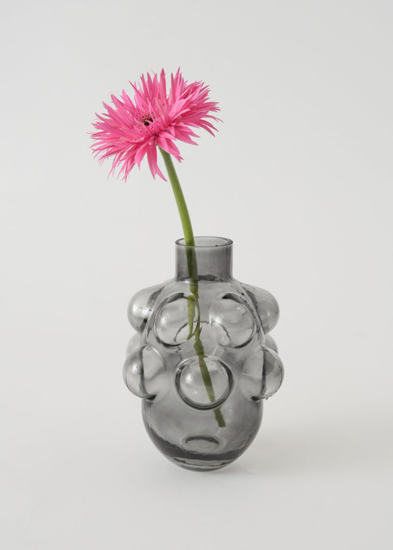 Flower Vase Pomelo Blue Grey