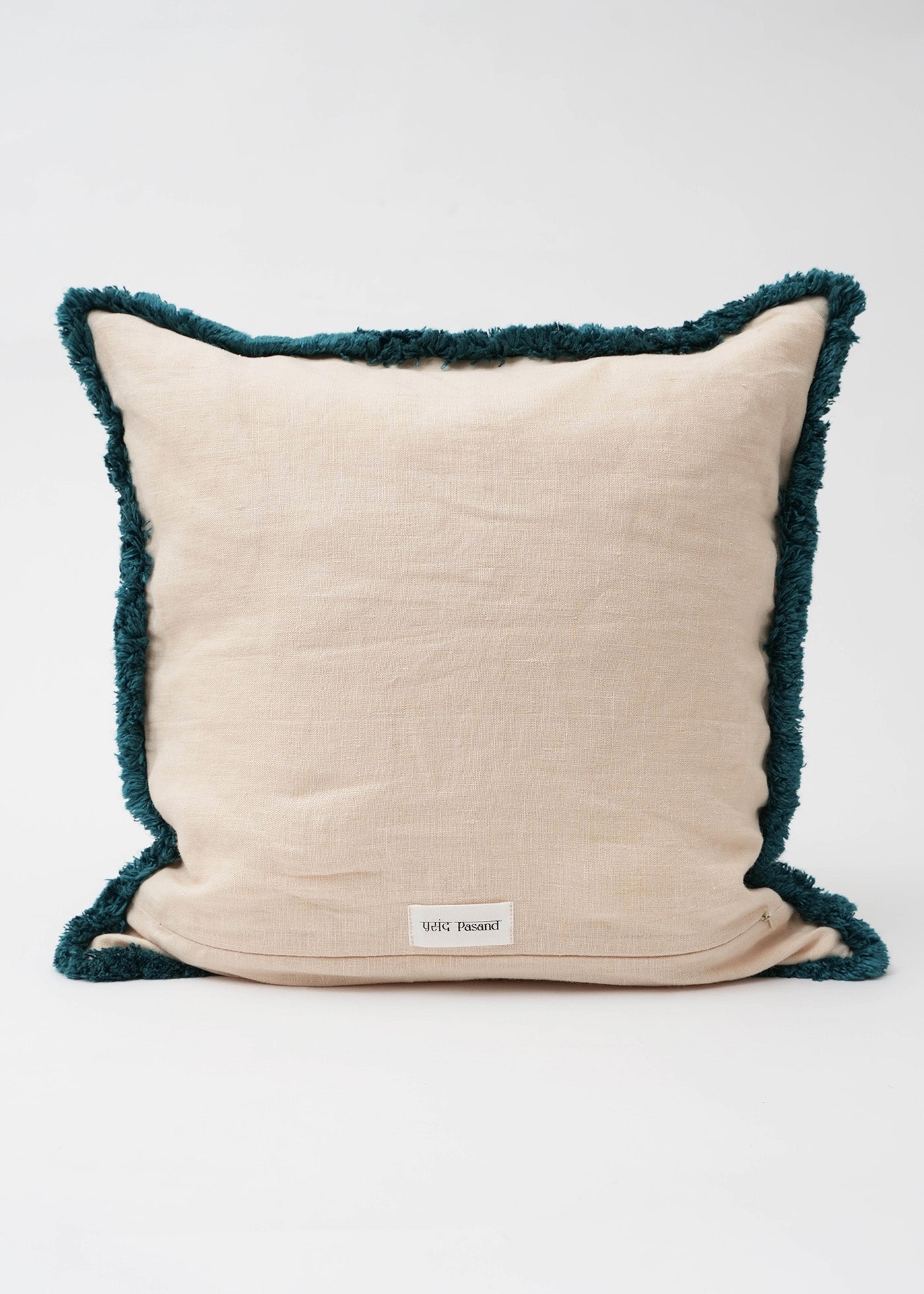 Linen Flower Embroidery Cushion Cover