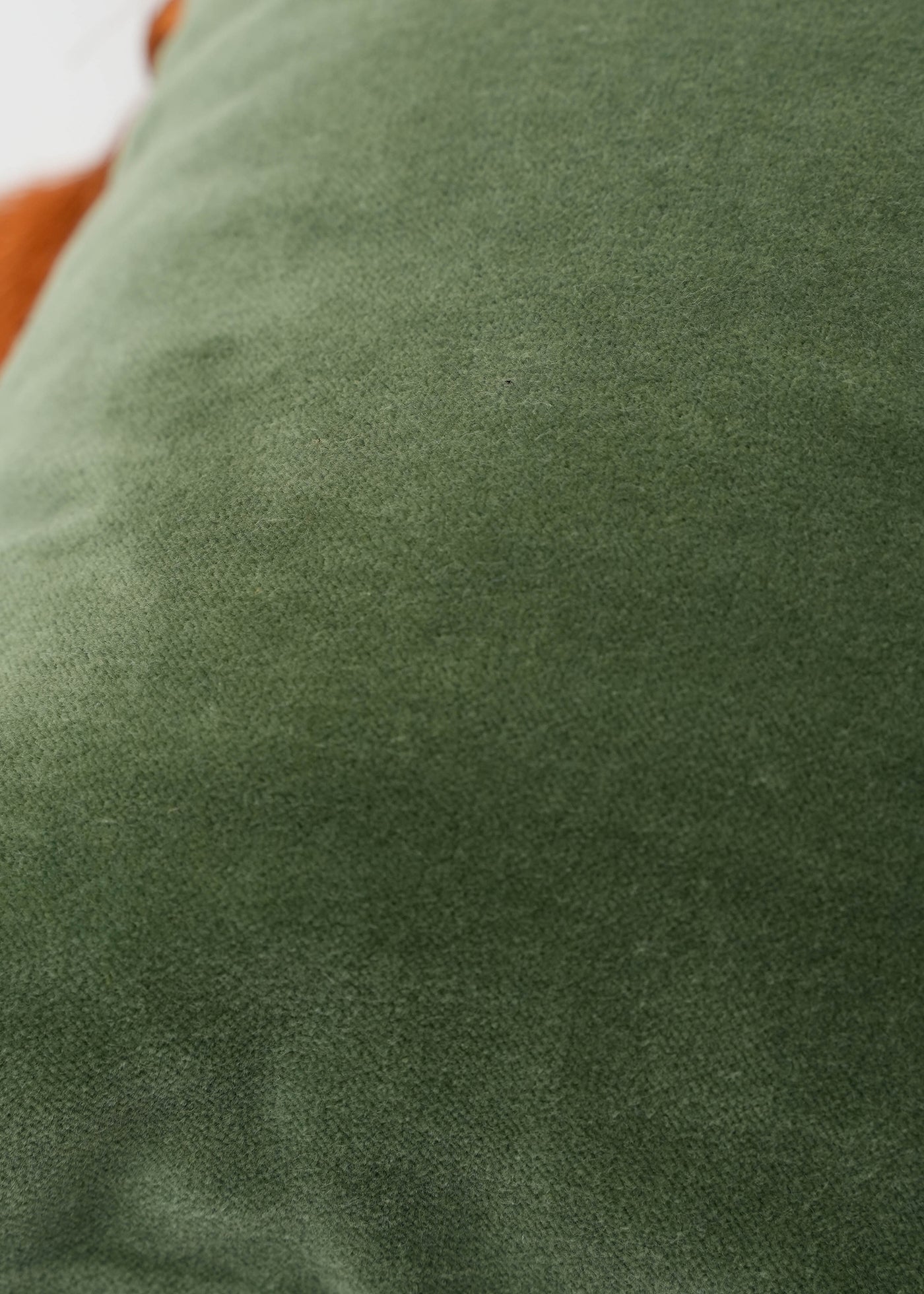 Velvet Tassel Cushion Cover Green