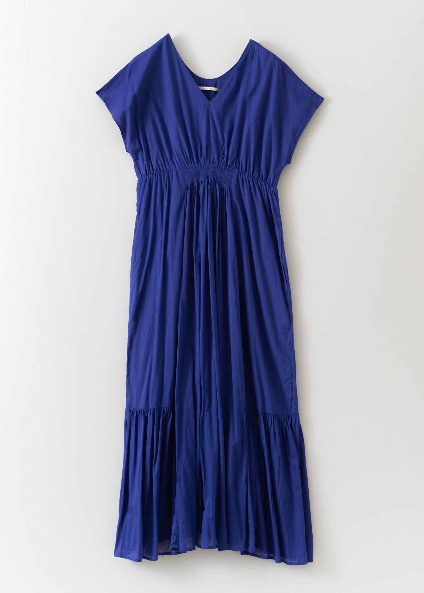 Cotton Voile V Neck Dress