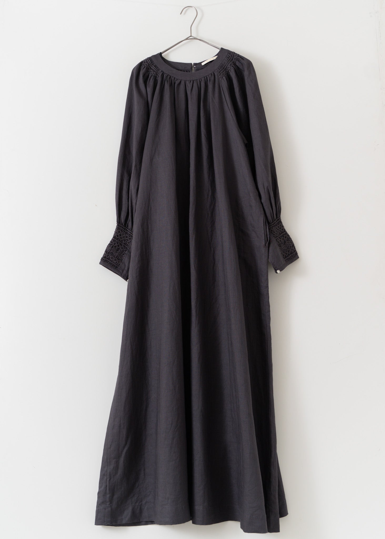 Ramie Smocking Lsv Dress