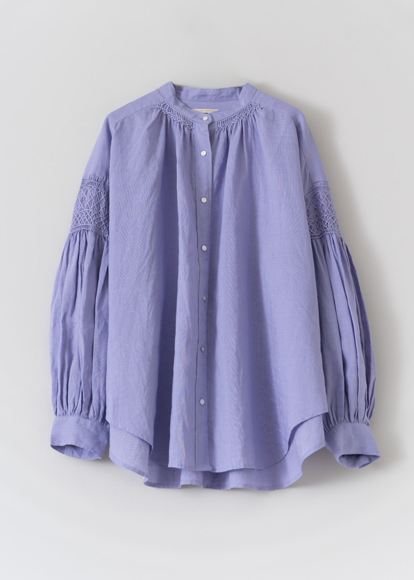 Ramie Smocking Blouse