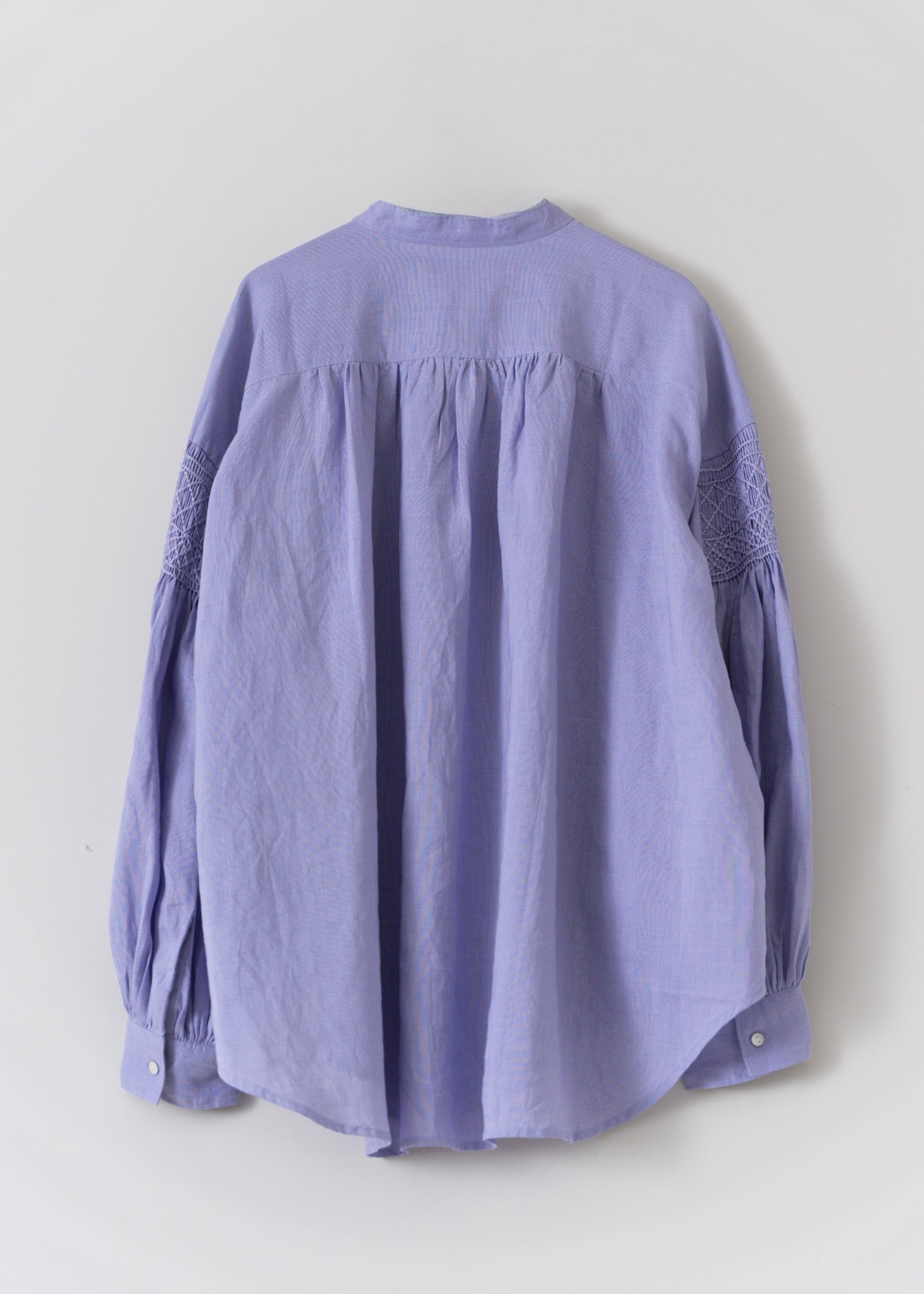 Ramie Smocking Blouse