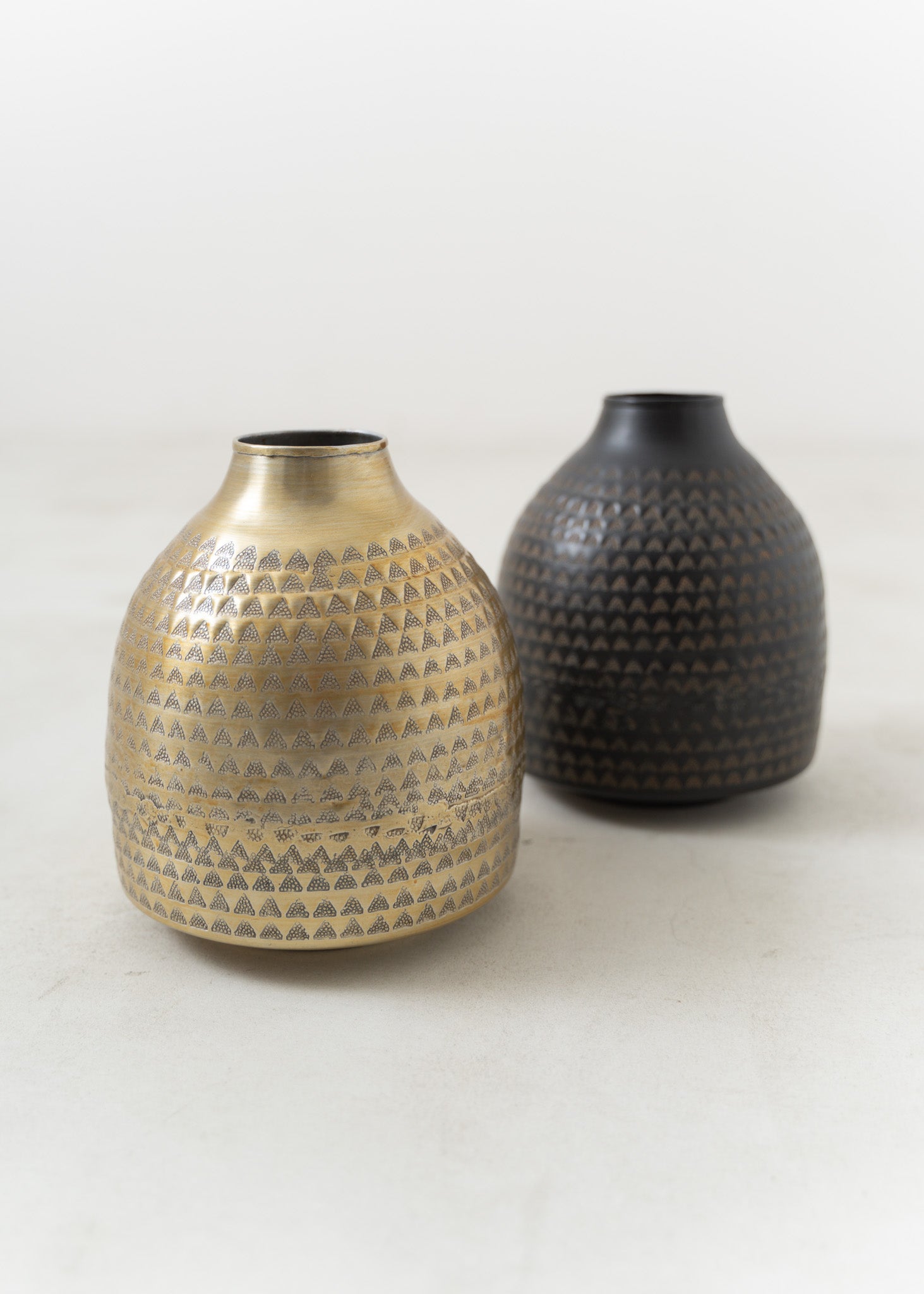 Artistic Aluminum Vase Hammered