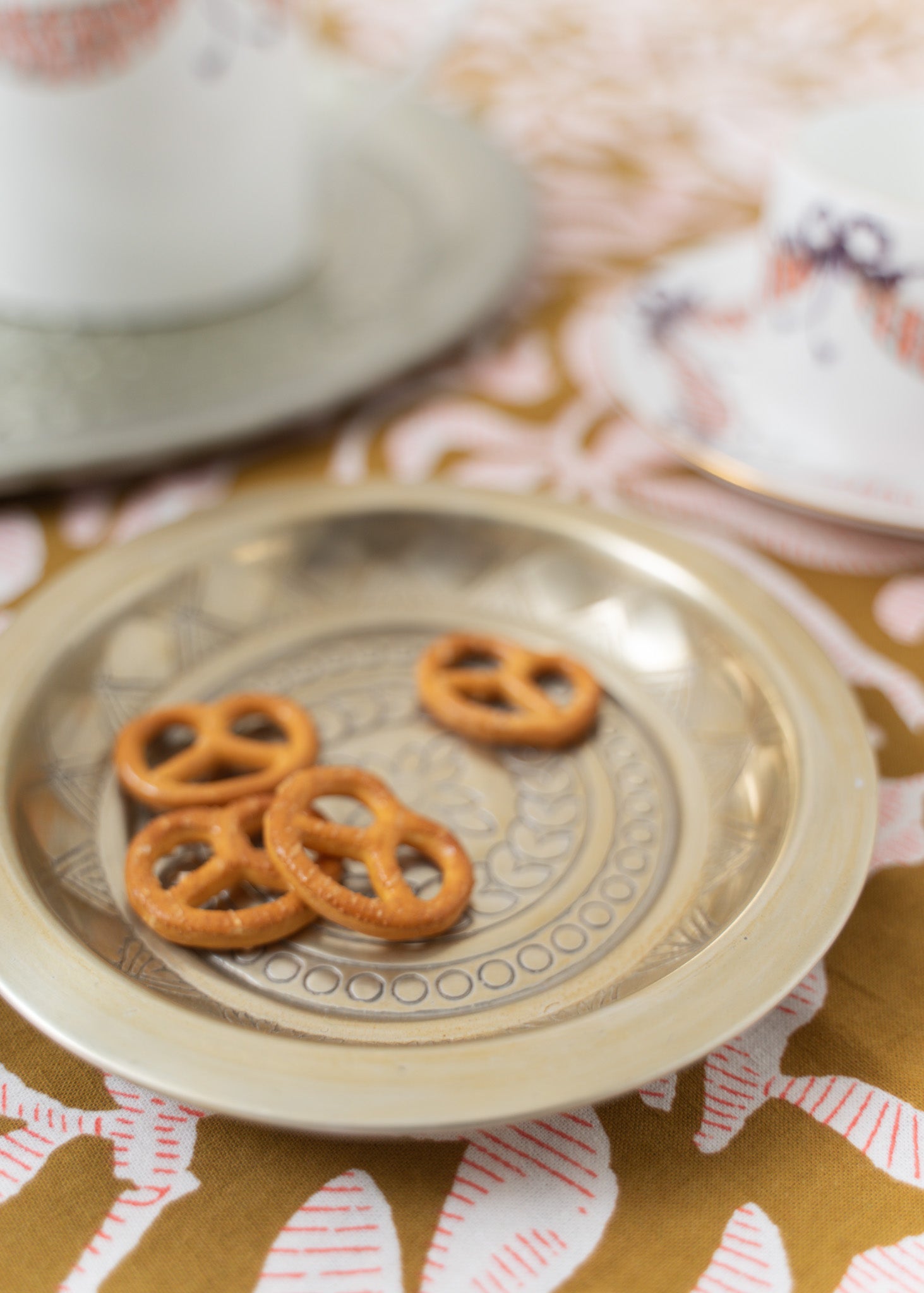 Artistic Aluminum Small Tray Embossed 15cm