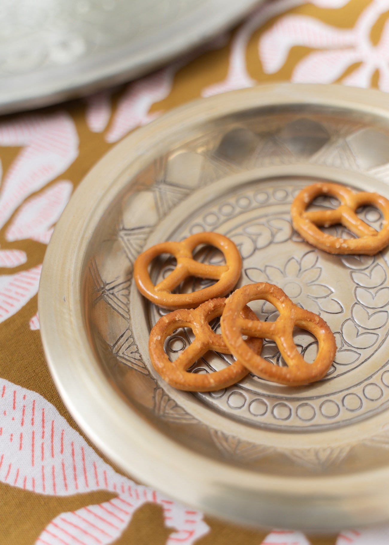 Artistic Aluminum Small Tray Embossed 15cm