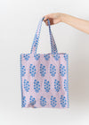 Cotton Canvas Hand Printed Gusseted Bag