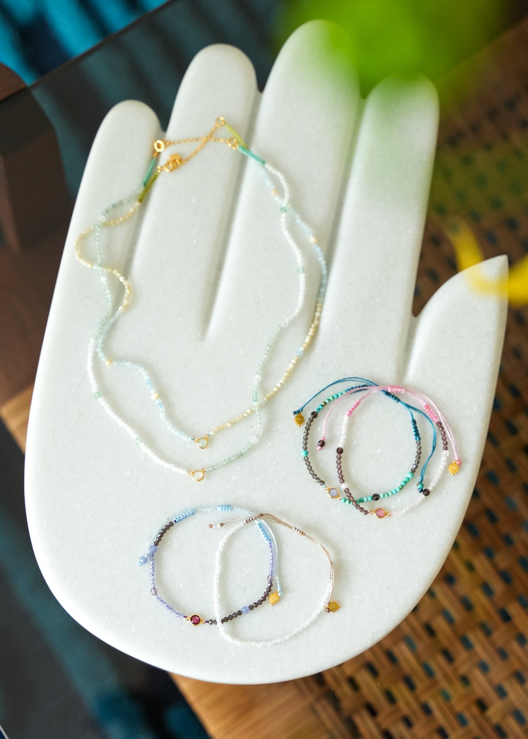 White Marble Stone Hand