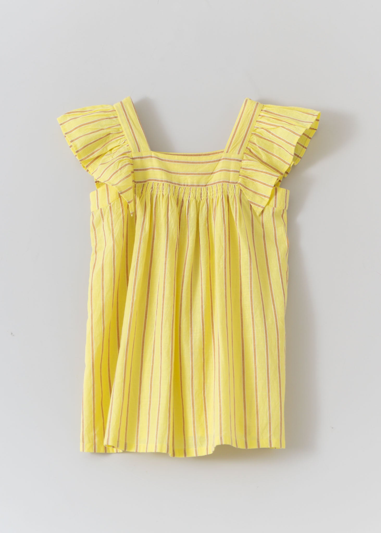 Cotton Slub Stripe Kids Dress