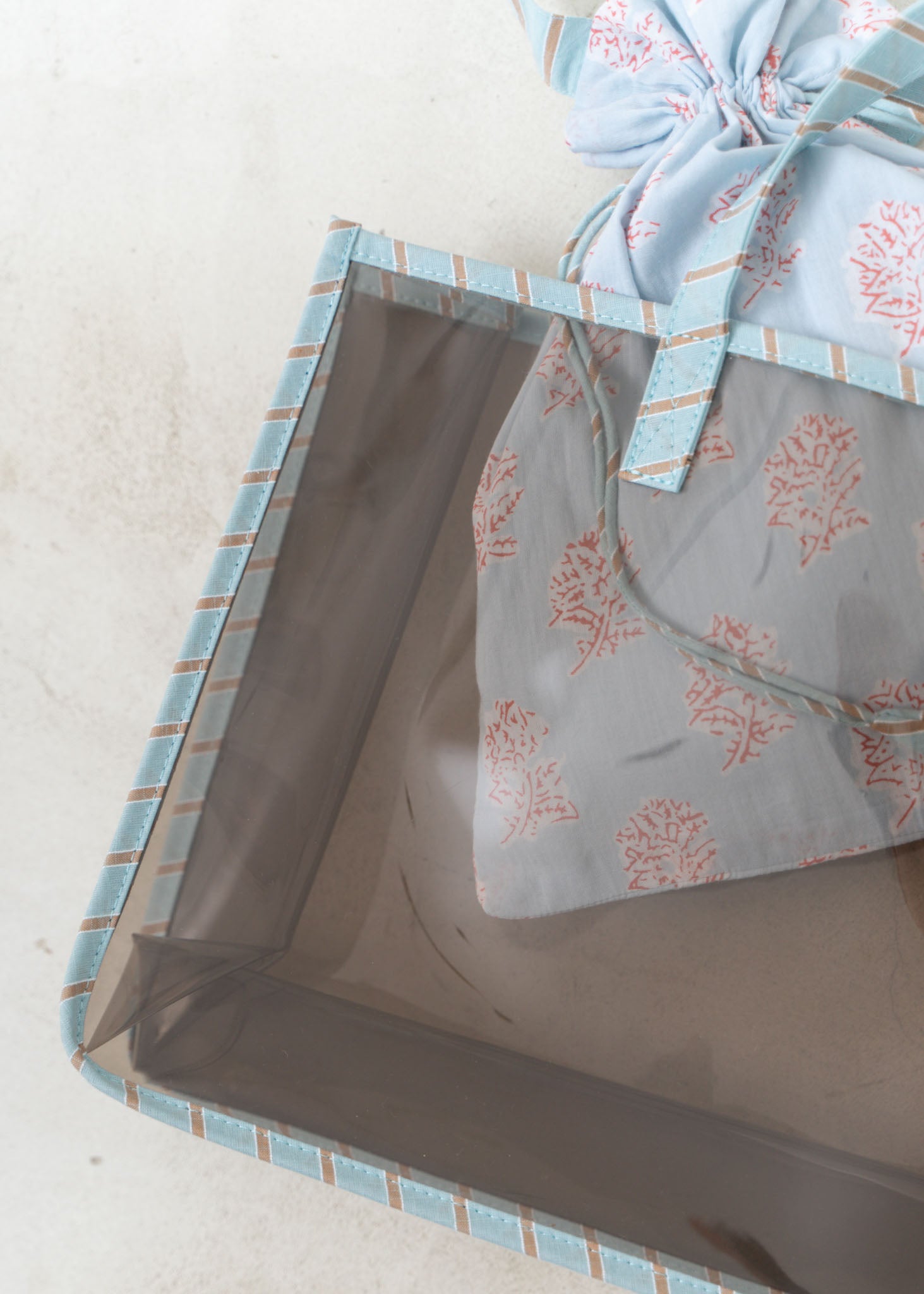 PVC Tote Bag With Drawstring Bag And Charm