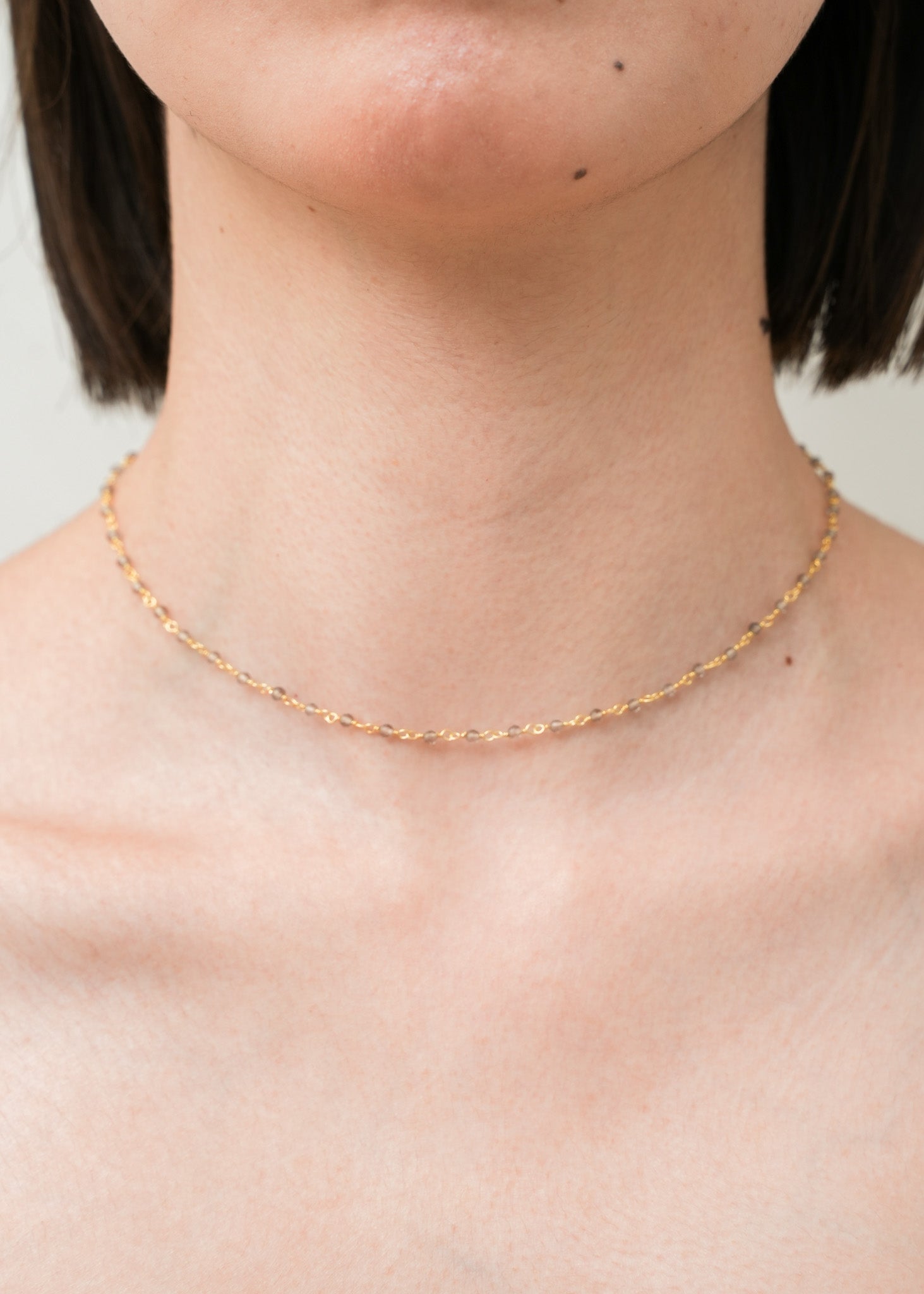 Smoky Quartz Wire Wrapped Necklace