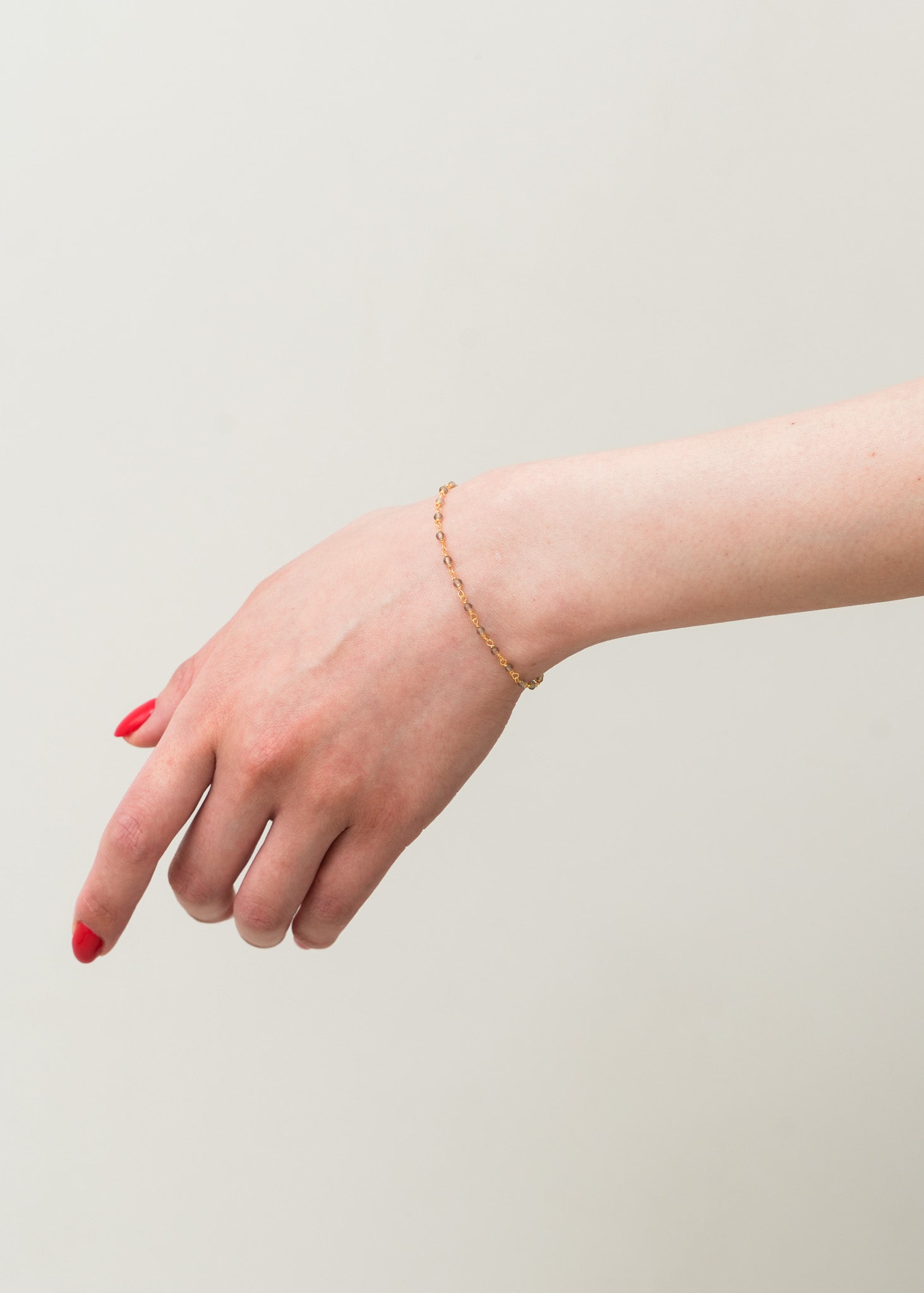 Smoky Quartz Wire Wrapped Bracelet