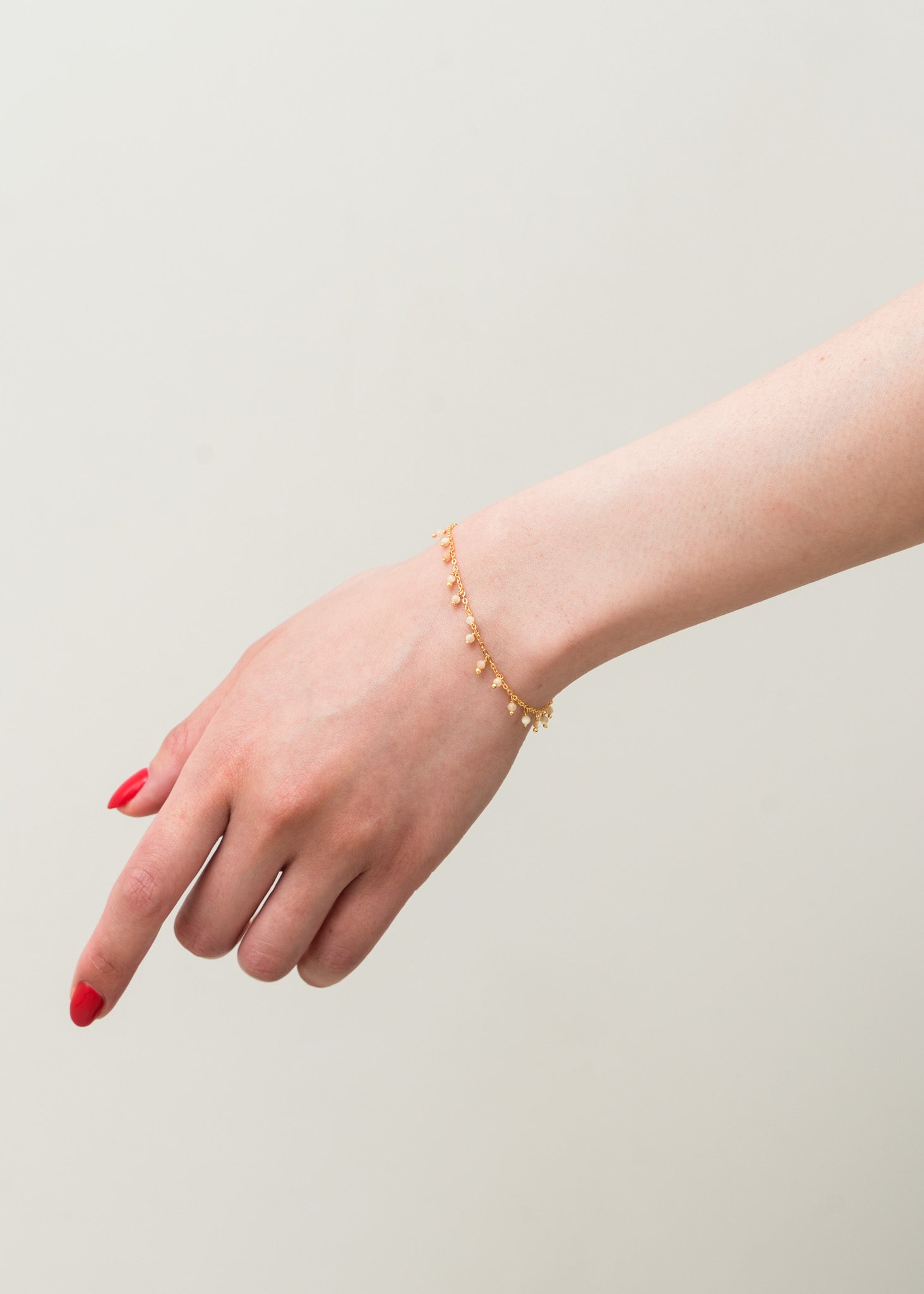 Mother Of Pearl Fringe Bracelet