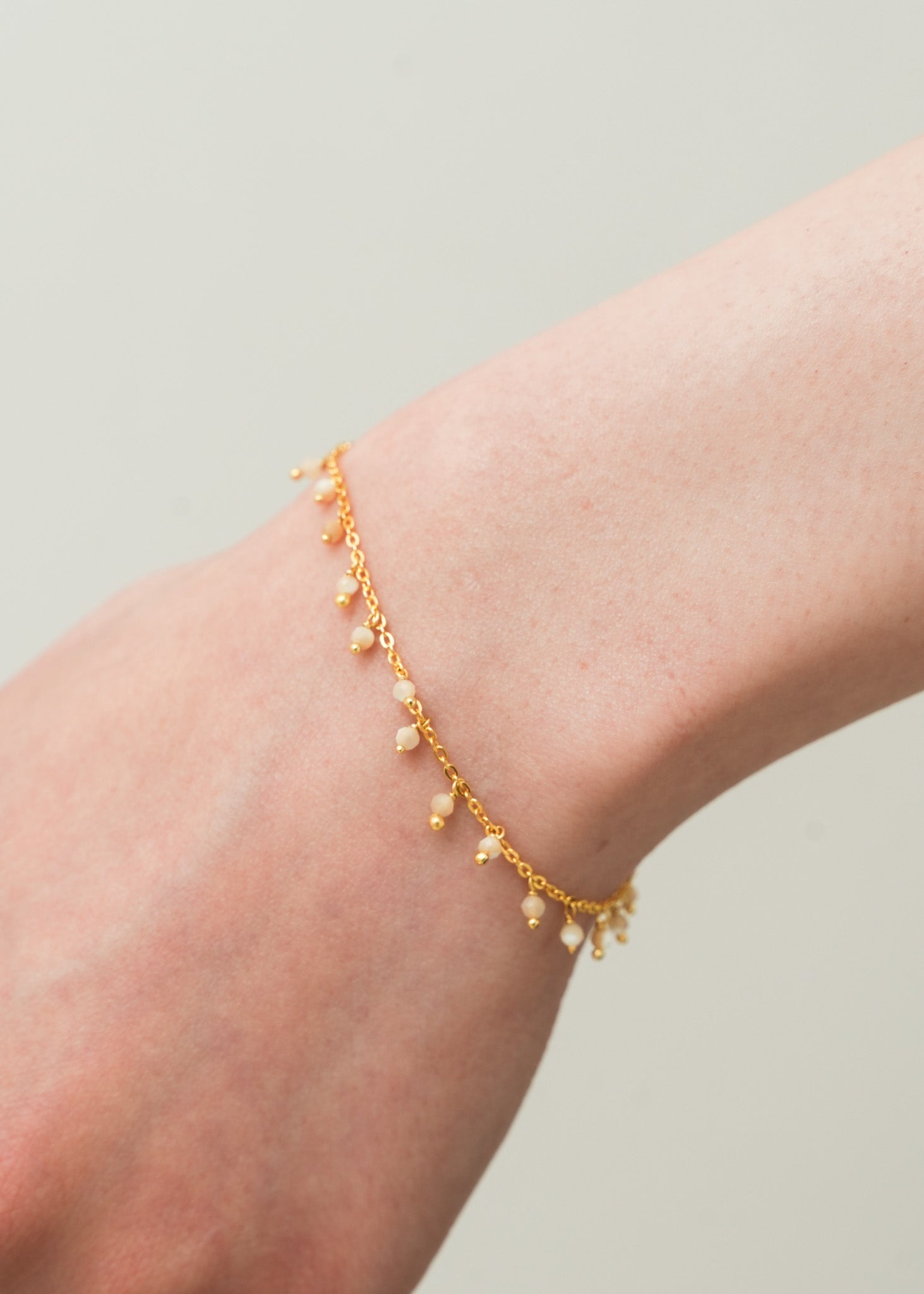 Mother Of Pearl Fringe Bracelet