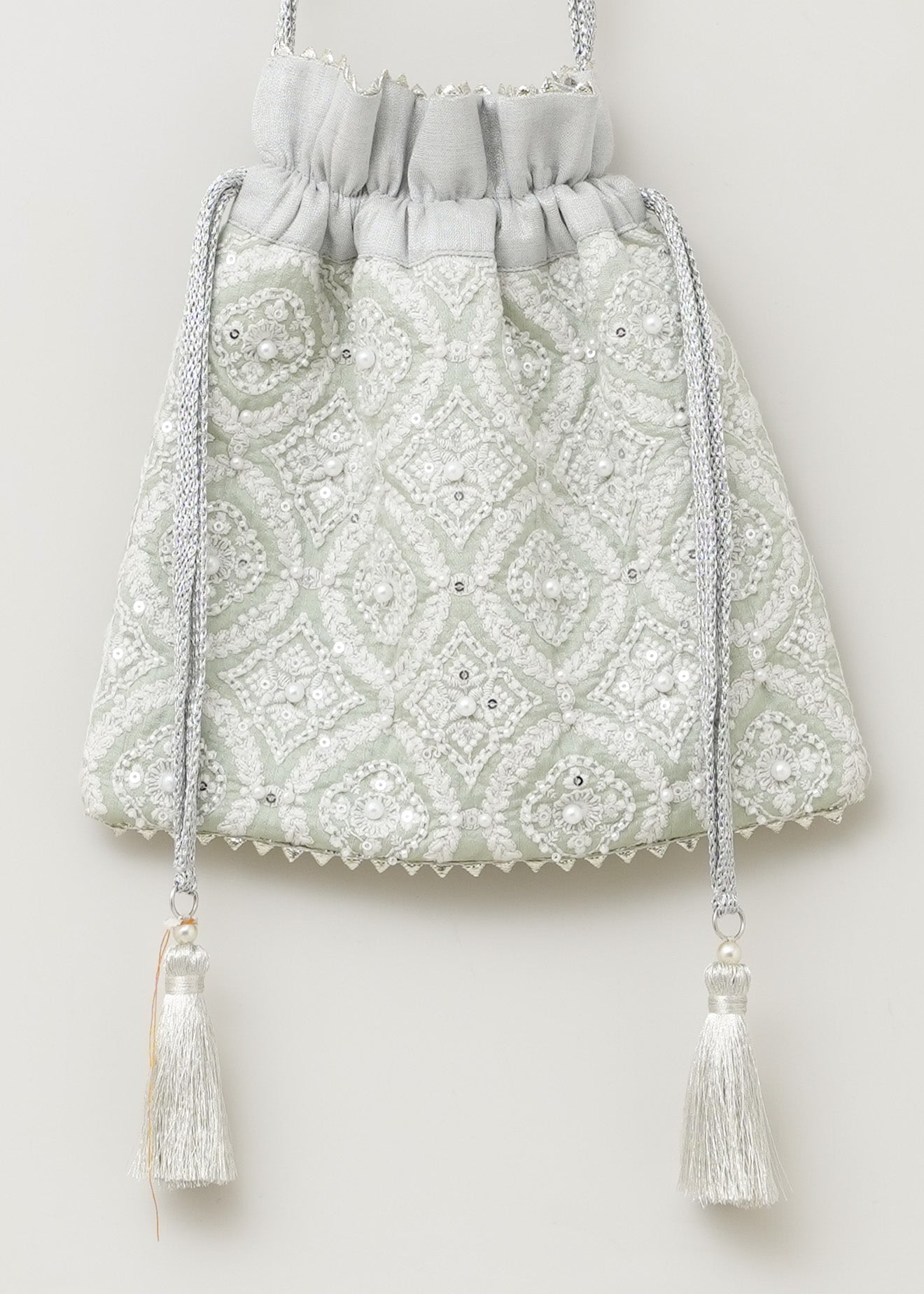 Embroidery Drawstring Shoulder Bag