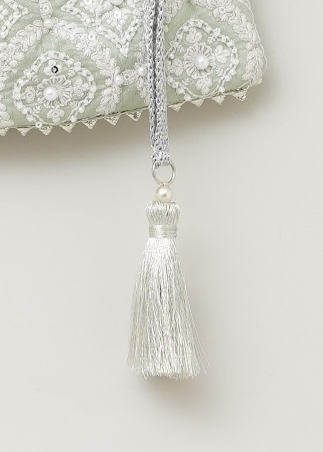 Embroidery Drawstring Shoulder Bag