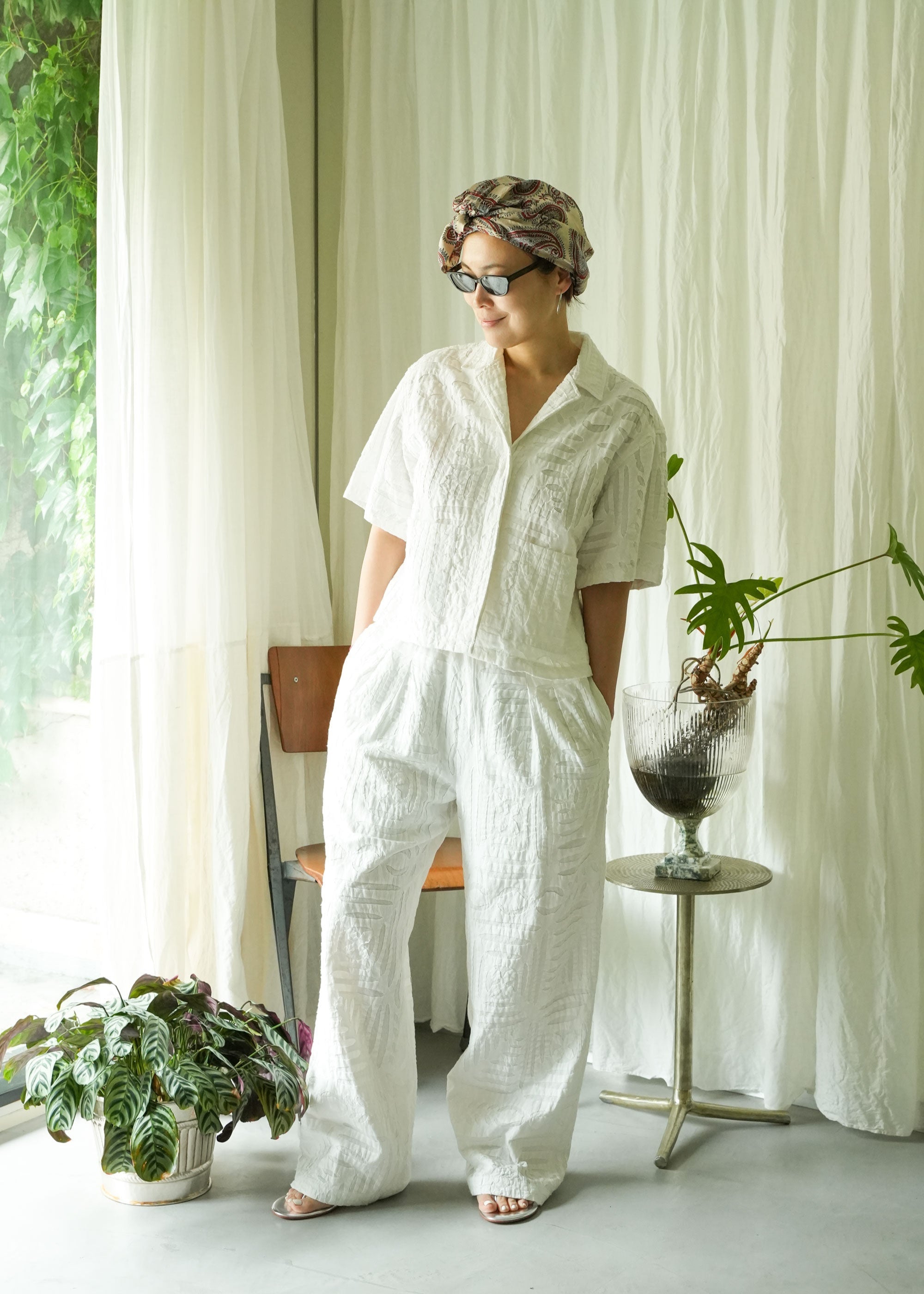 Silk Printed Night Cap