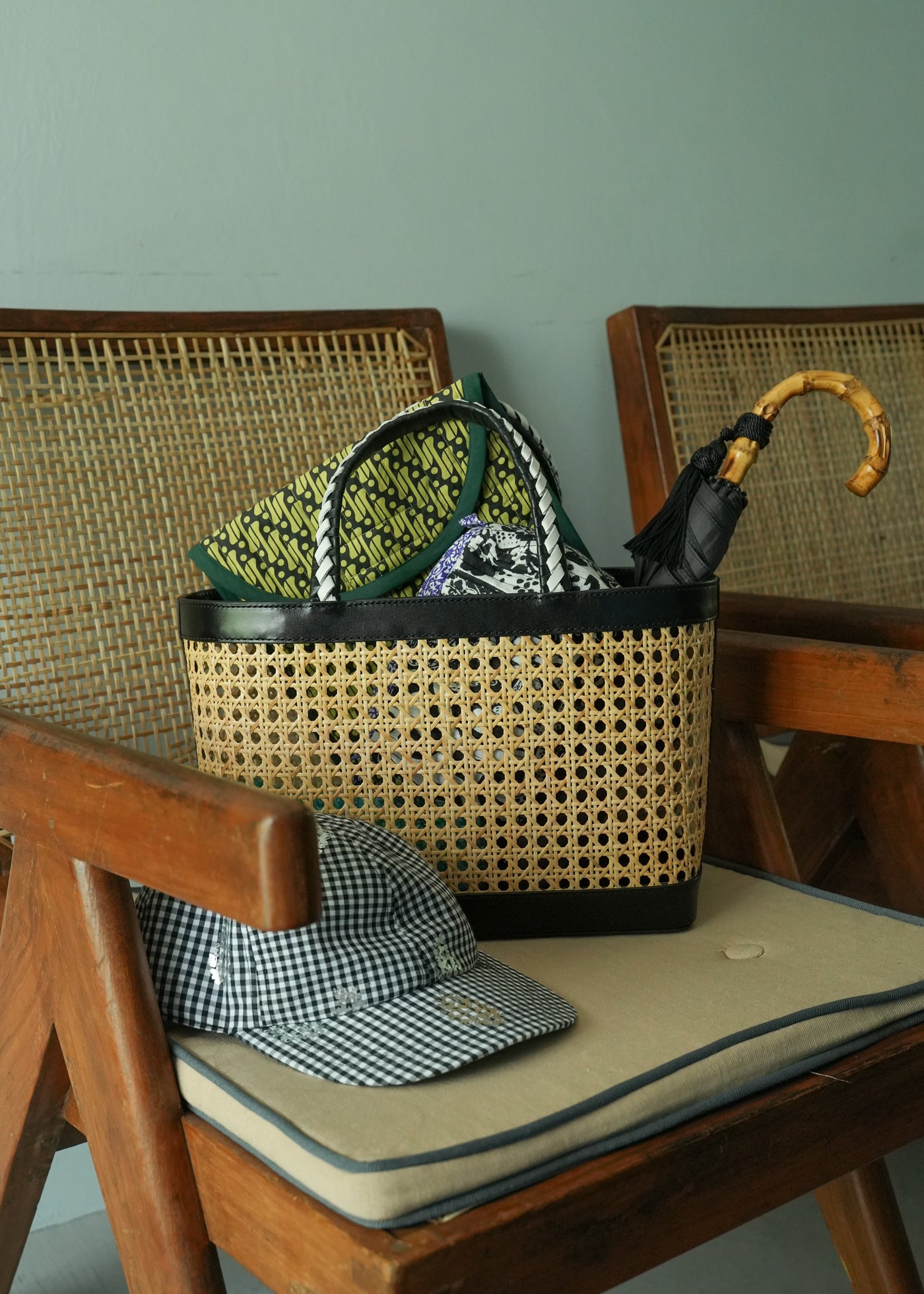 Leather Combi Basket