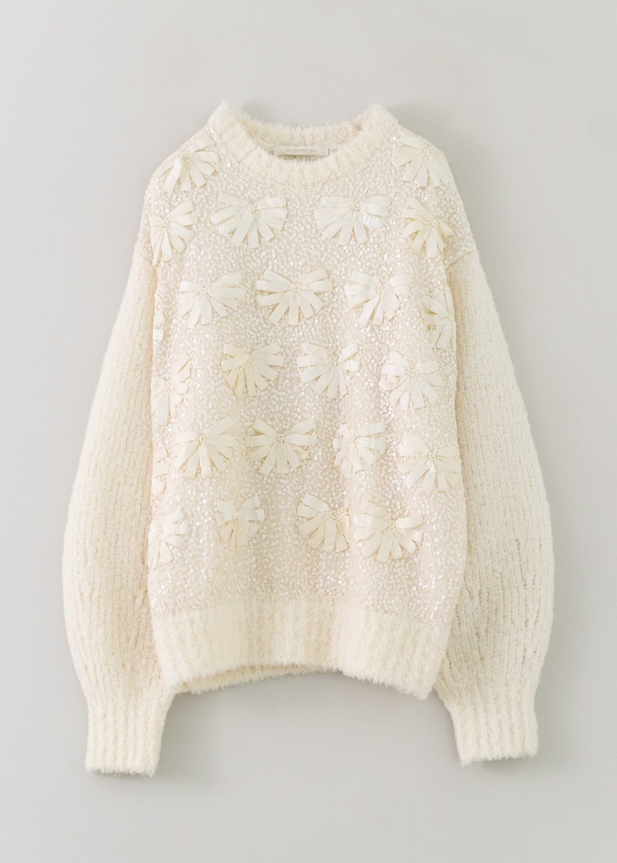 Sequence Embroidery Pullover