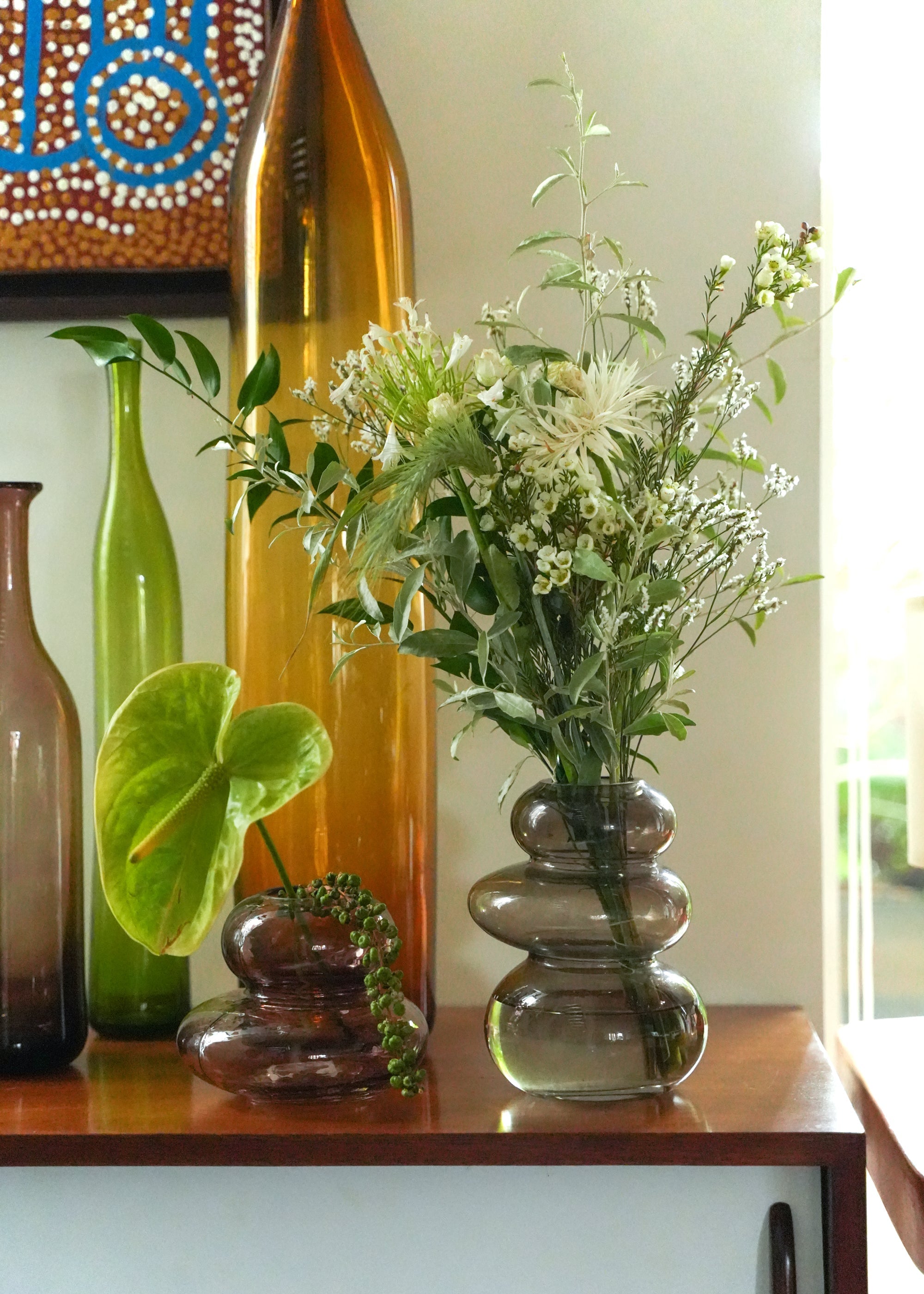 Flower Vase Mochi Grey