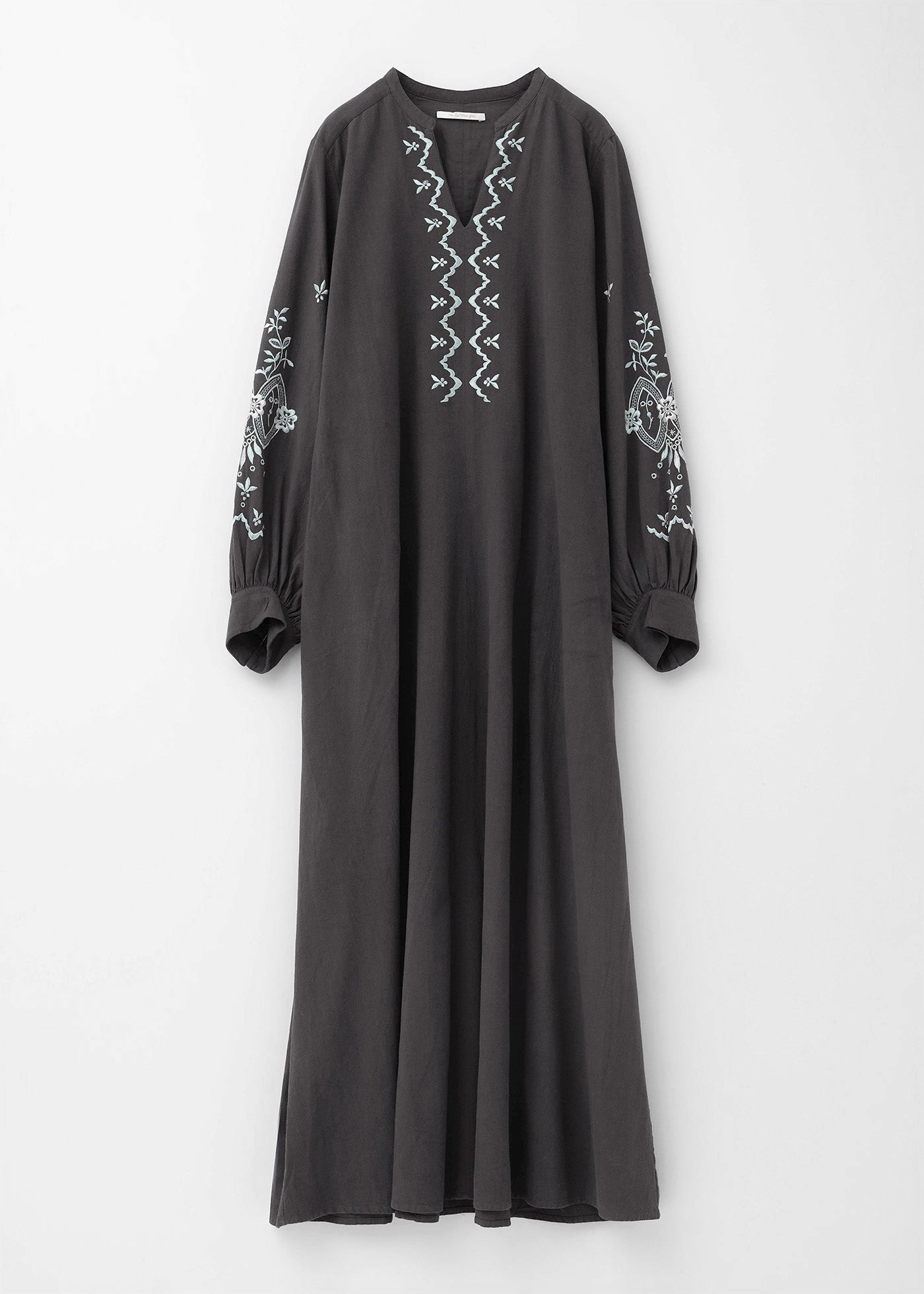 Crimp Cotton Anglaise Embroidery Dress