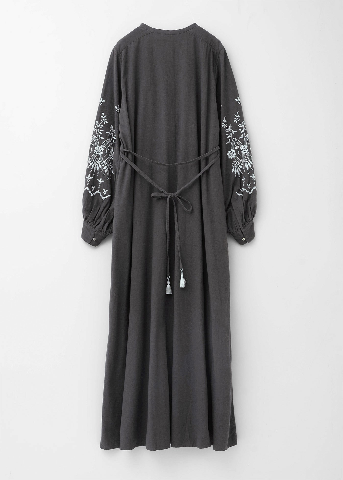 Crimp Cotton Anglaise Embroidery Dress