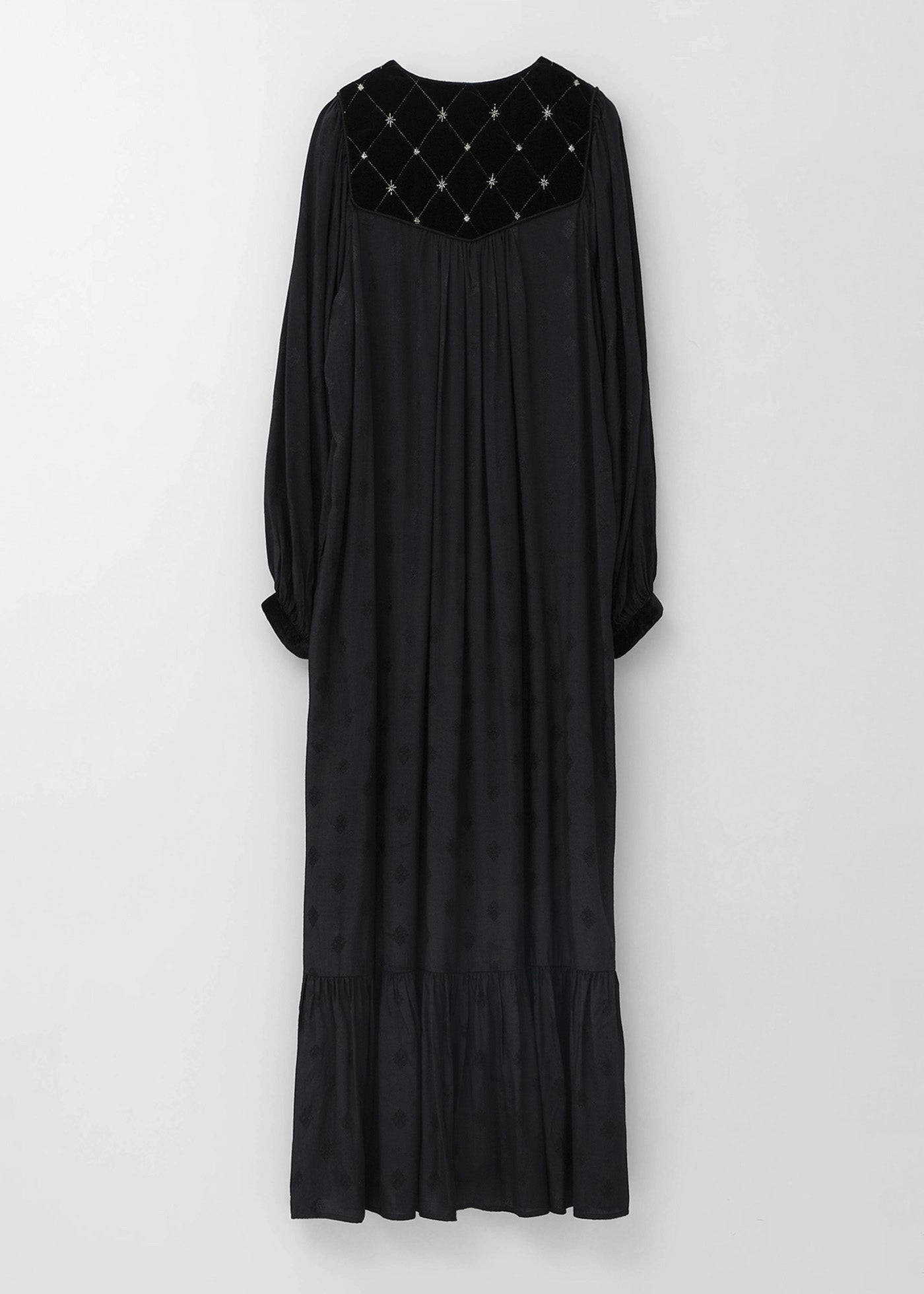 Velvet Beads Embroidery Dress