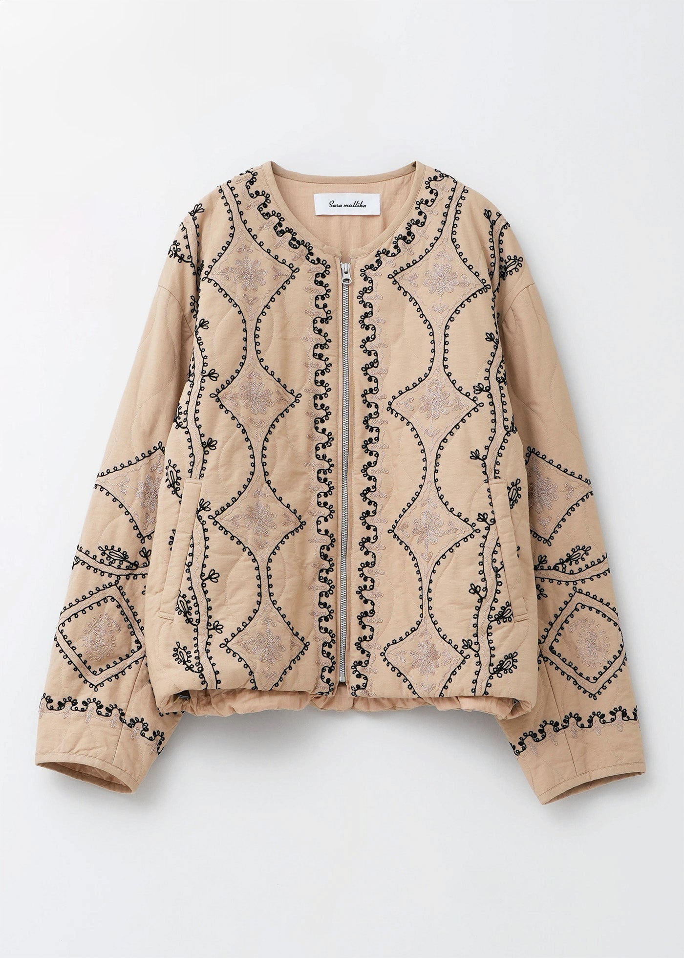 Cotton Linen Aari Embroidery Jacket