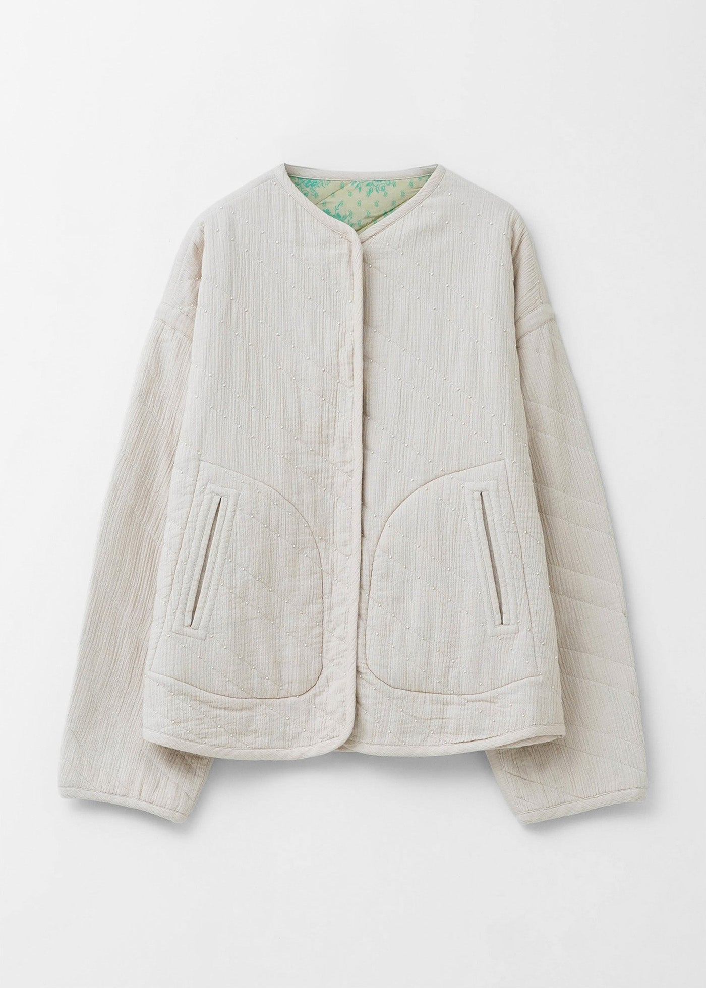 Double Gauze Beads Quilting Jacket