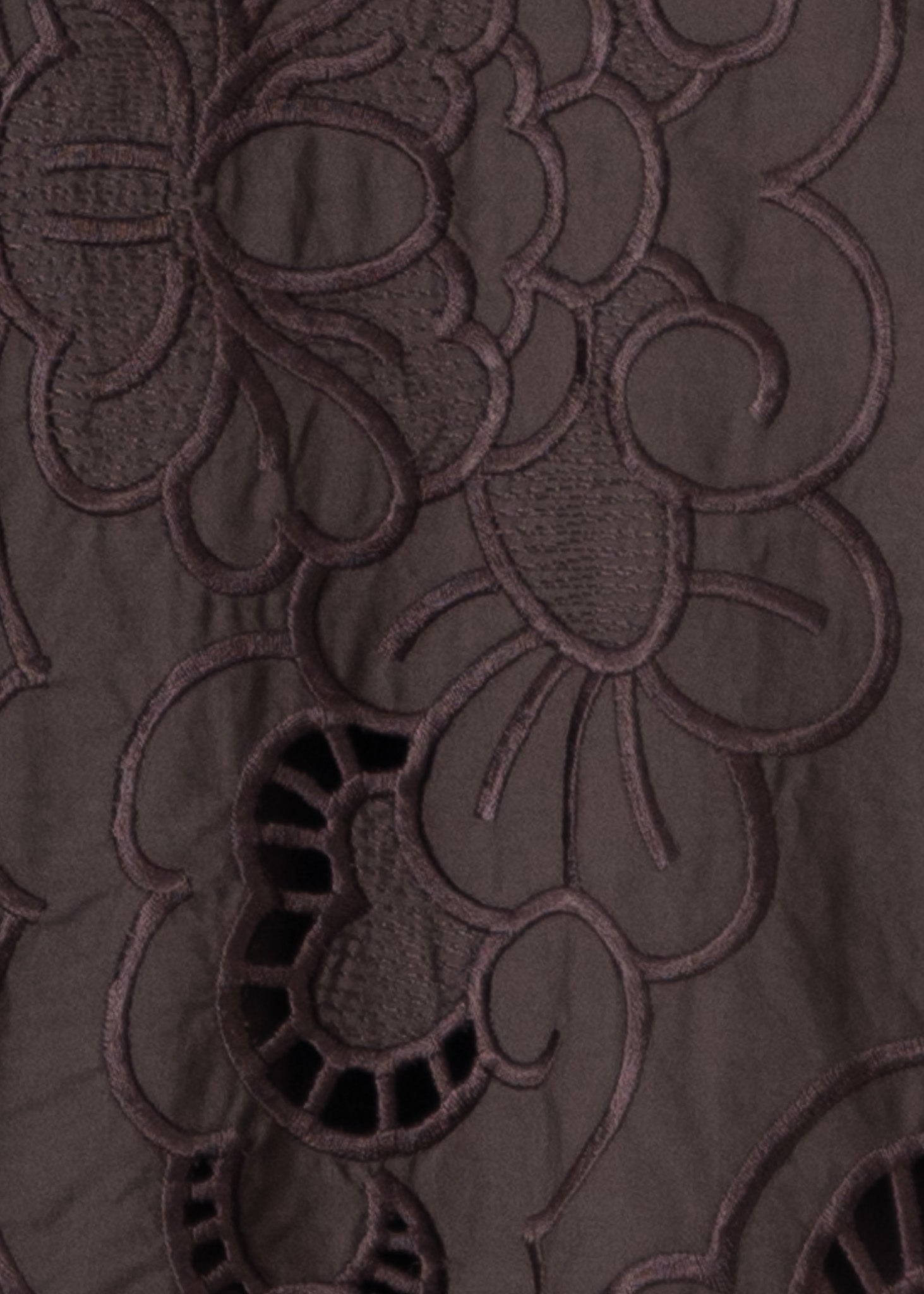 Poplin Daisy Cutwork Waist Tuck Dress