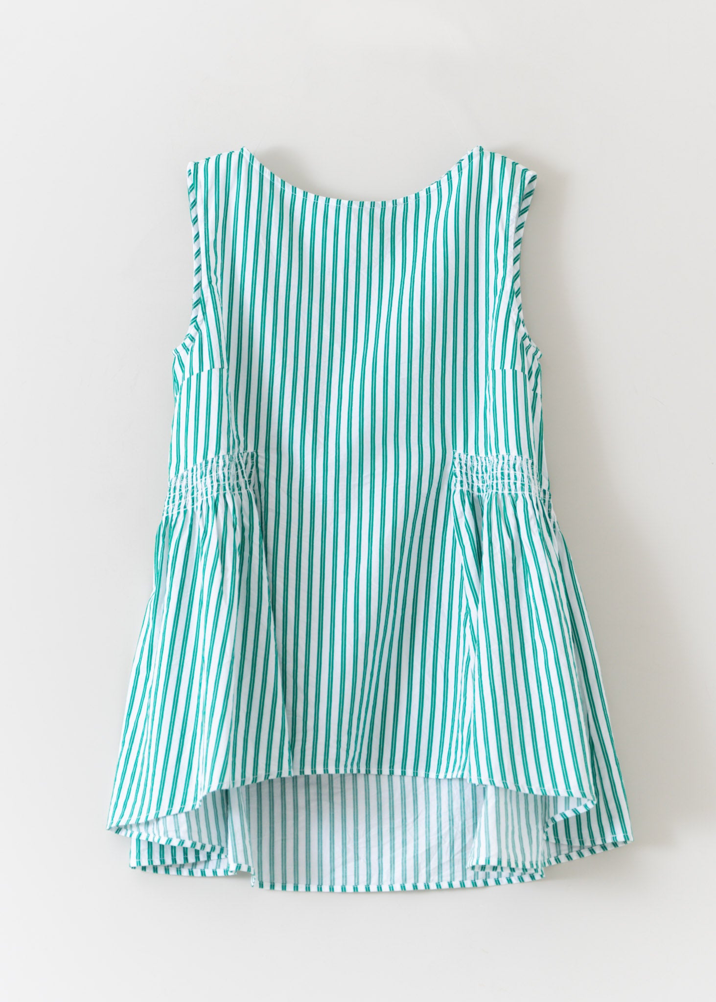 Poplin Stripe Sleeveless Top