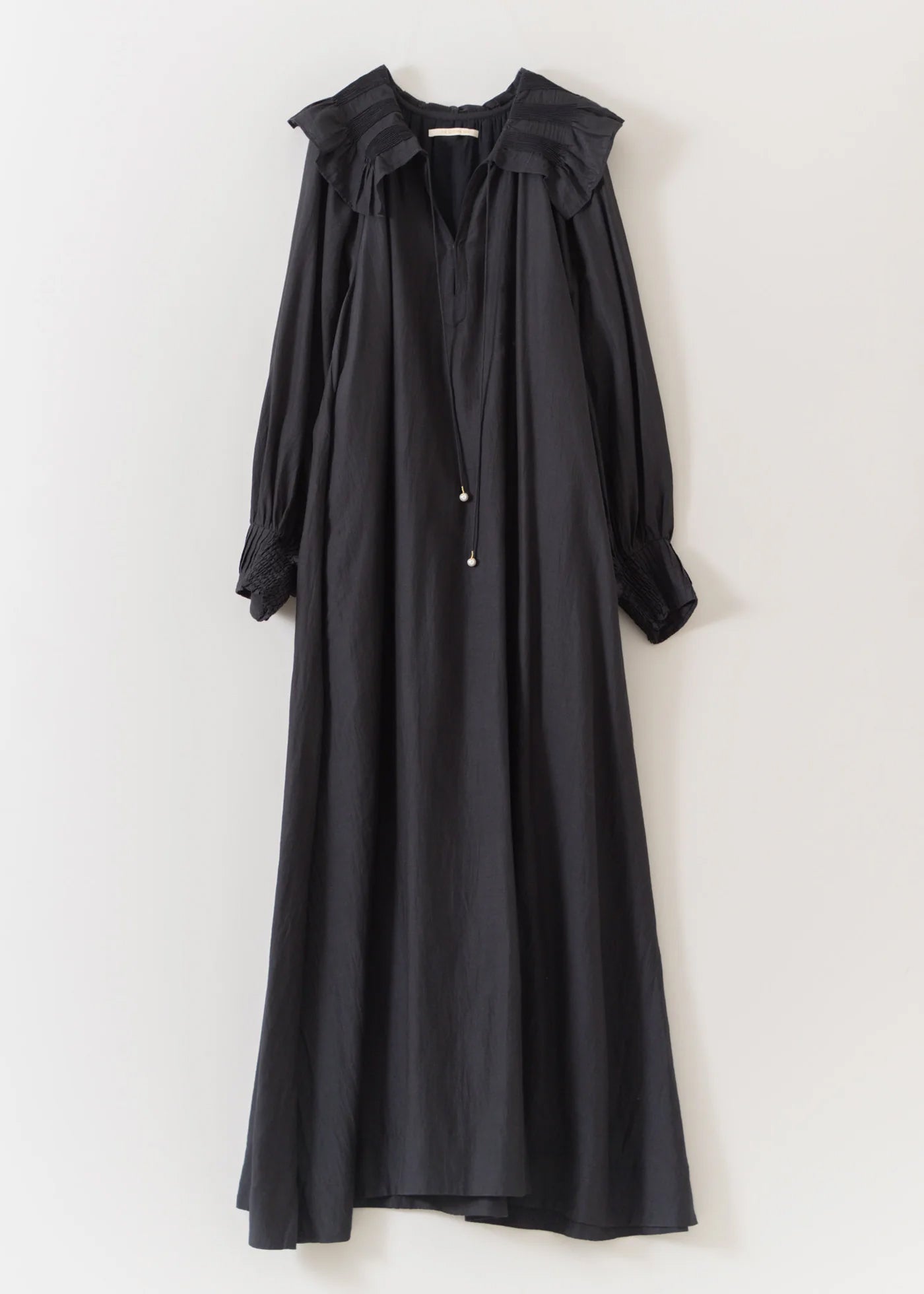 Cotton Silk Pintuck Collar Dress | Pasand by ne Quittez pas  