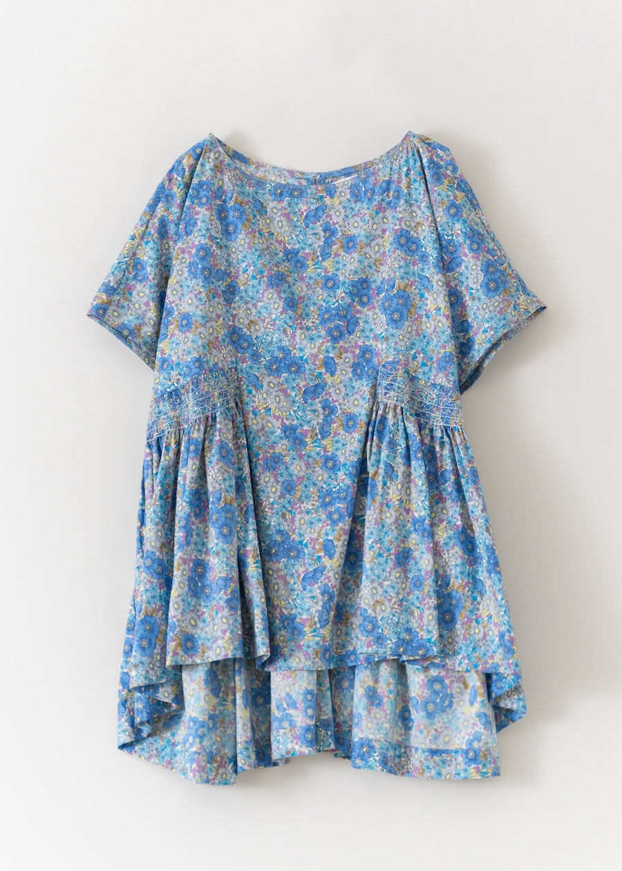 Liberty Print Shirring Blouse