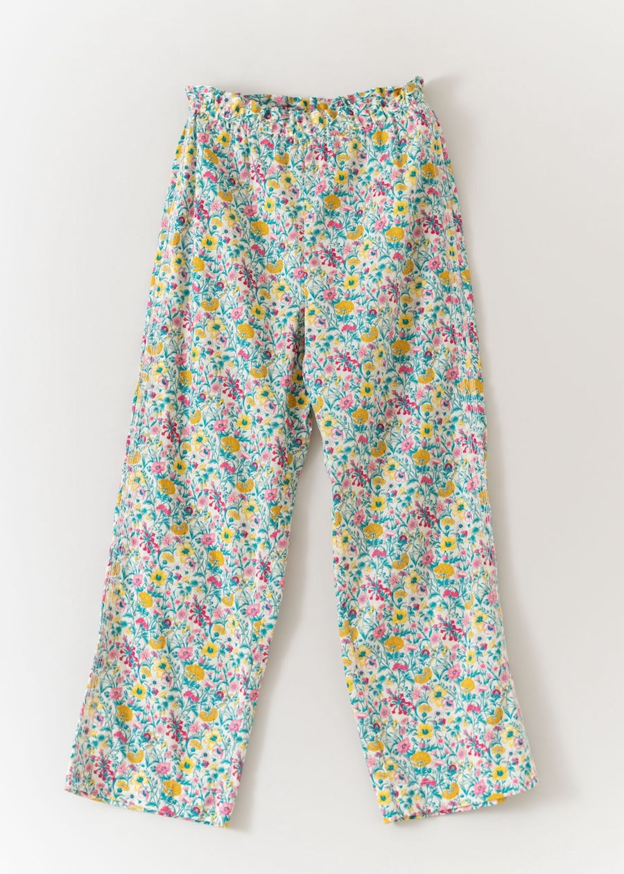 Liberty Print Side Embroidery Pants