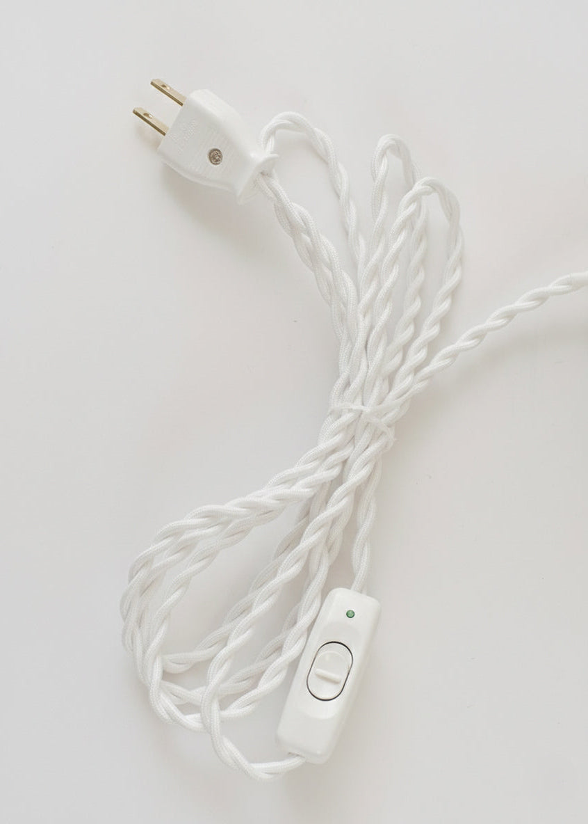 Blue Paper Mache Table Lamp