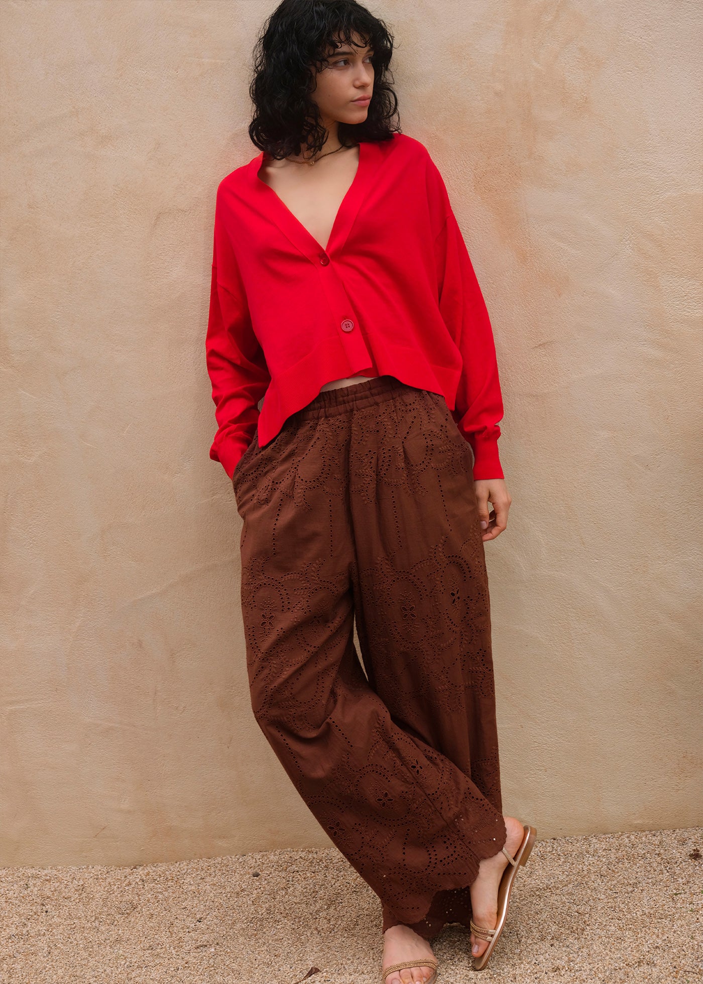 Cotton Voile Lupine Cifre Pants