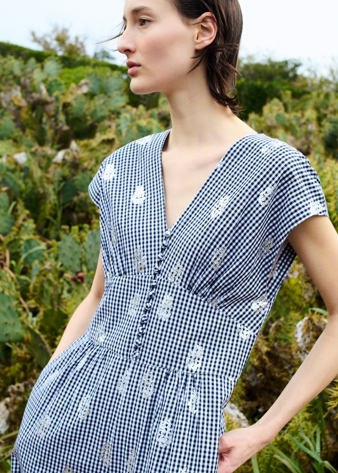 【3月下旬お届け予定】Poplin Foil Print All In One