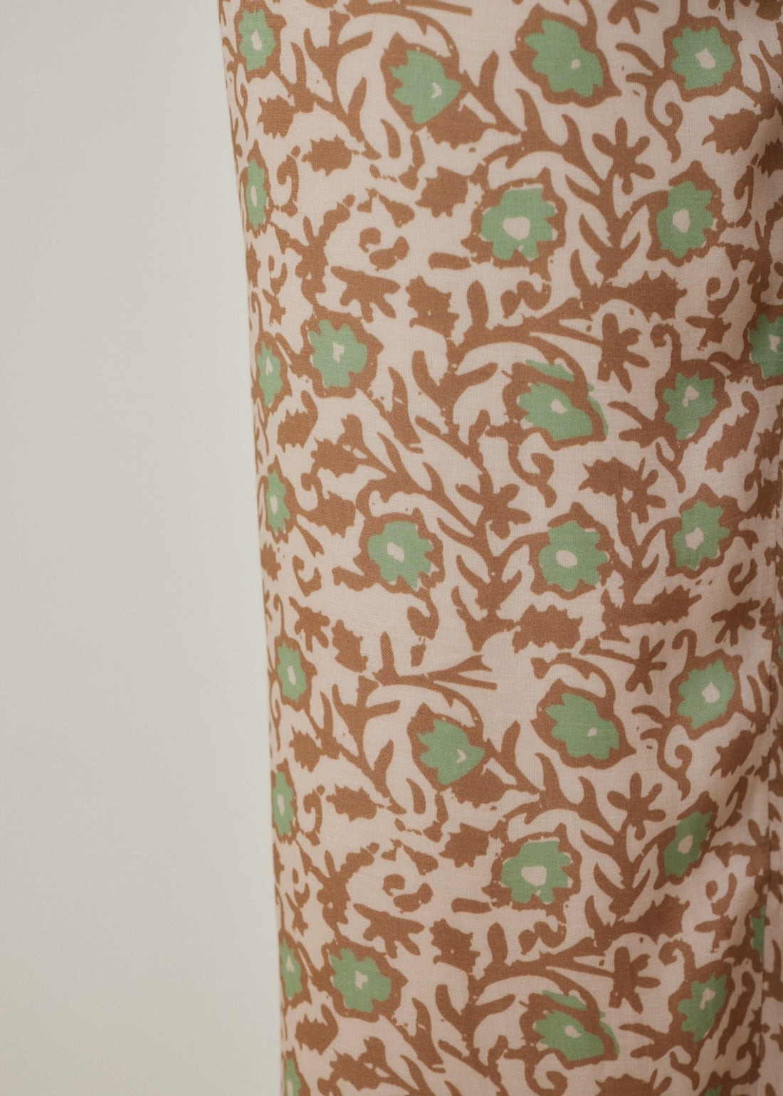 Modal Satin Flower Print Pants