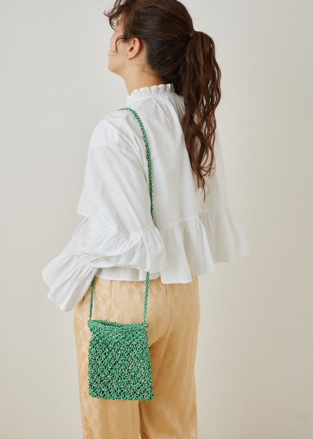 Bicolor Cord Macrame Sakoche Bag