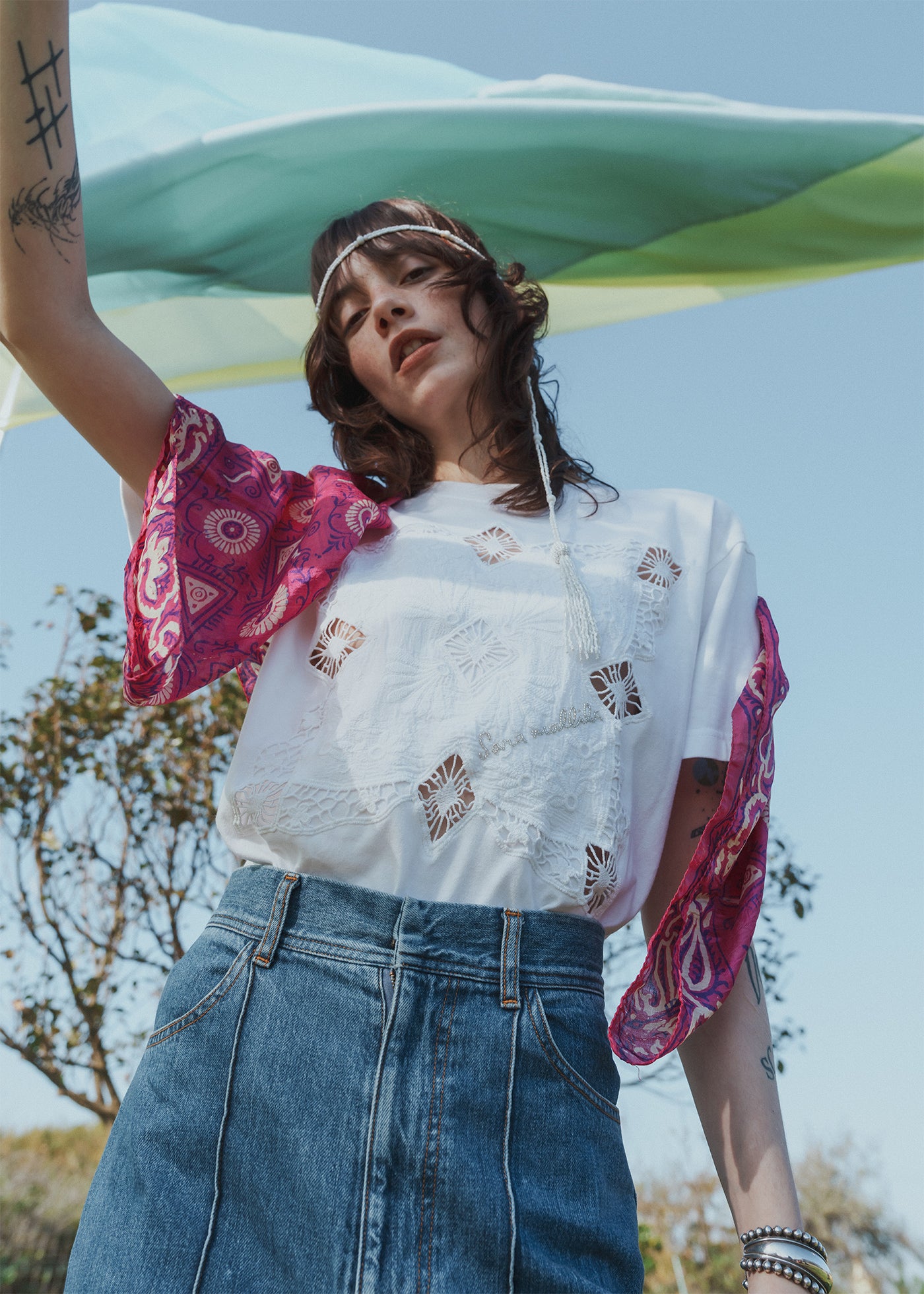 Cotton Patchwork T-Shirt