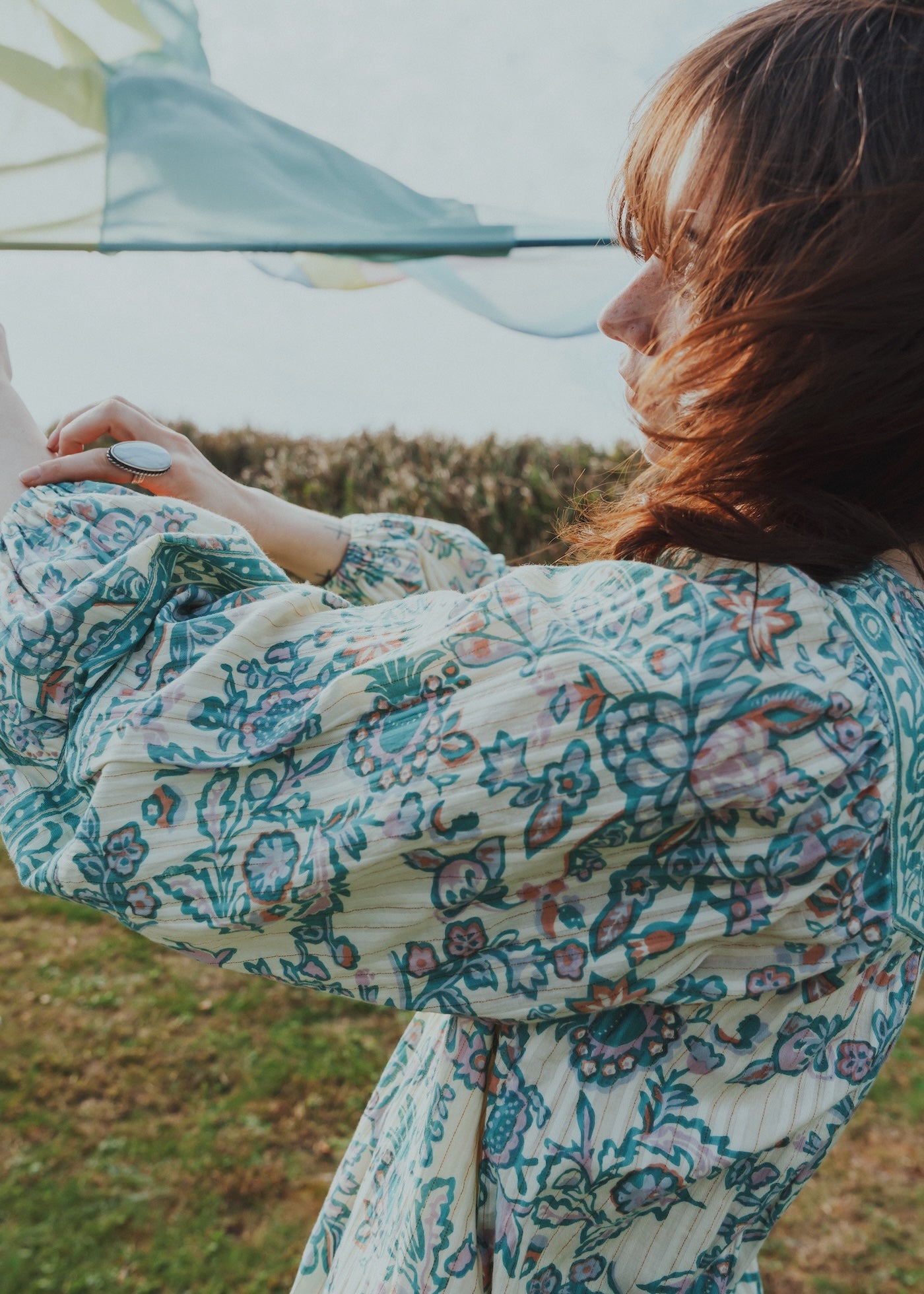 Paisley Flower Print Dress