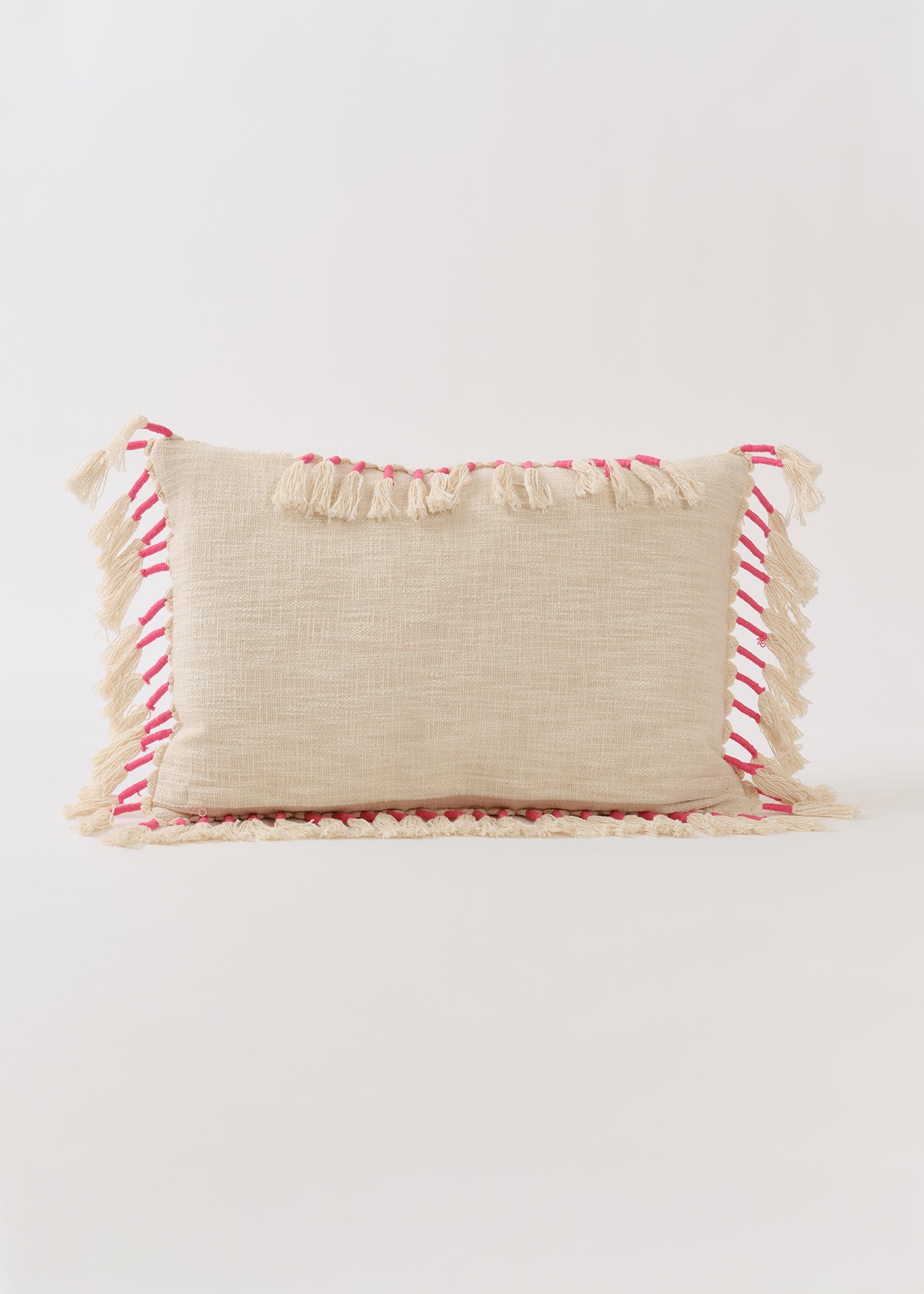 Block Flower Print Cushion Cover