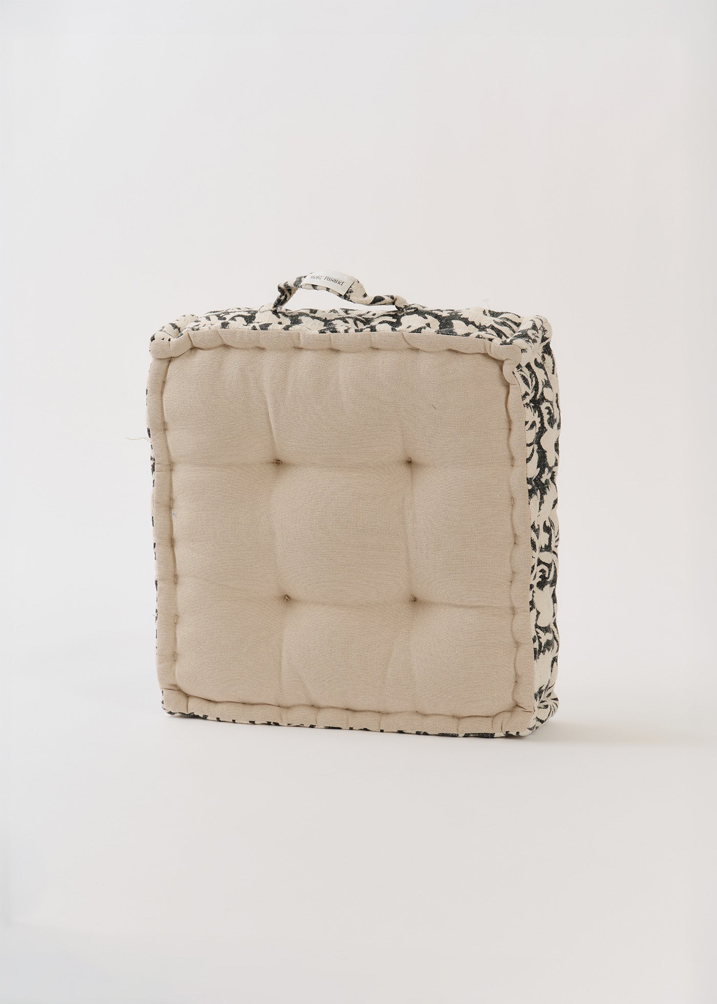 Block Print Handle Seat Cushion