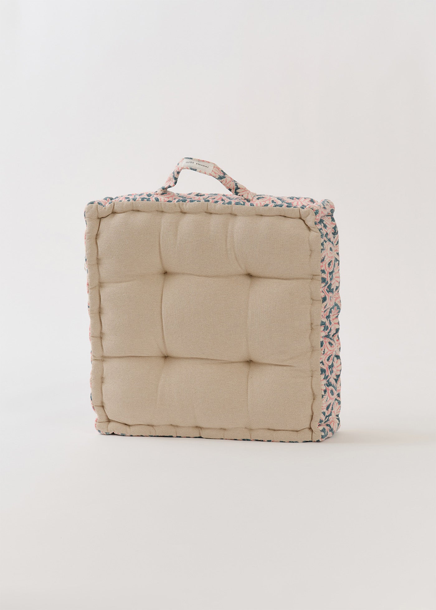 Block Print Handle Seat Cushion
