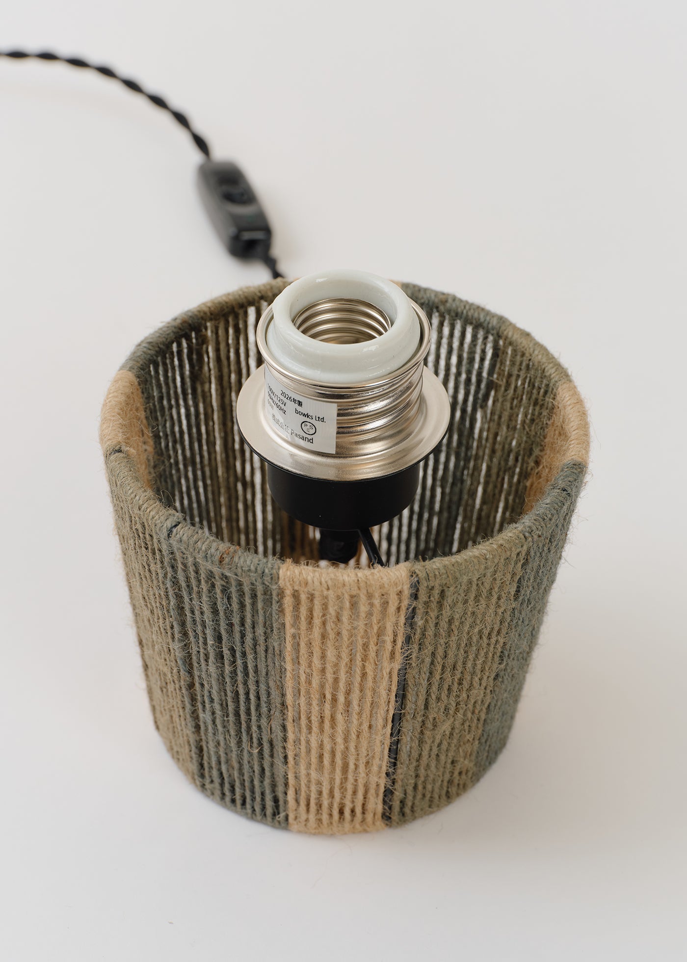 Jute Multi Stripe Table Lamp