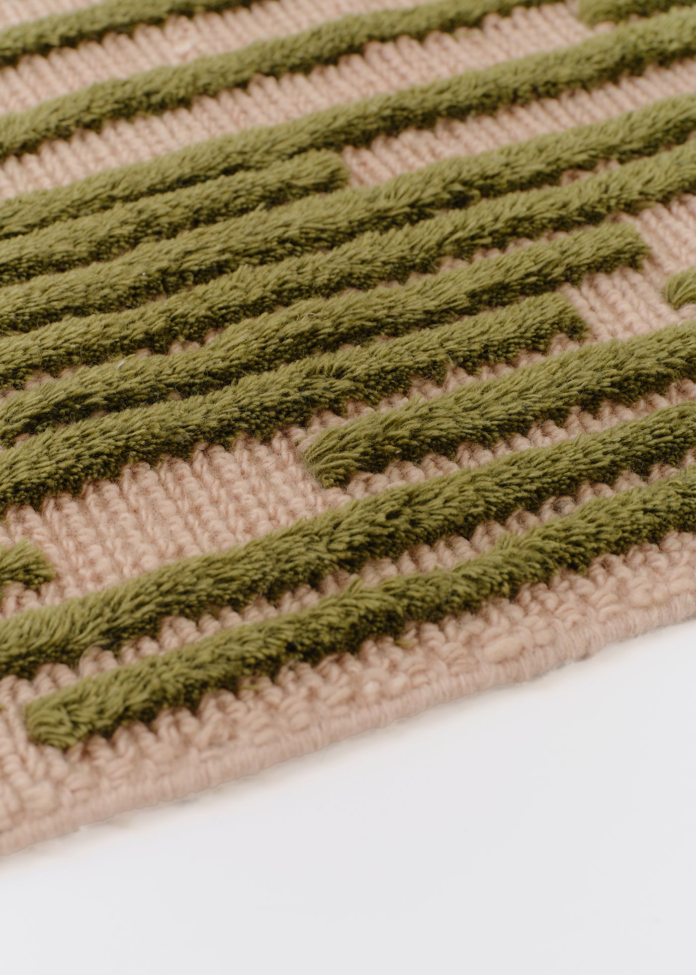 Moss Stripe Wool Rug